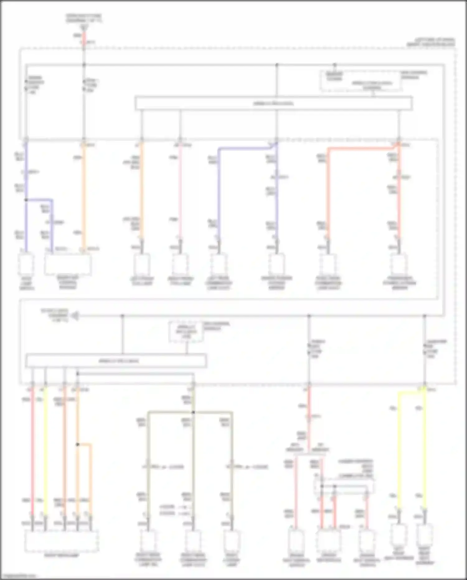 Wiring diagram driver seat manual switch for Kia K3 I facelift (2015-2018) (4 of 4)