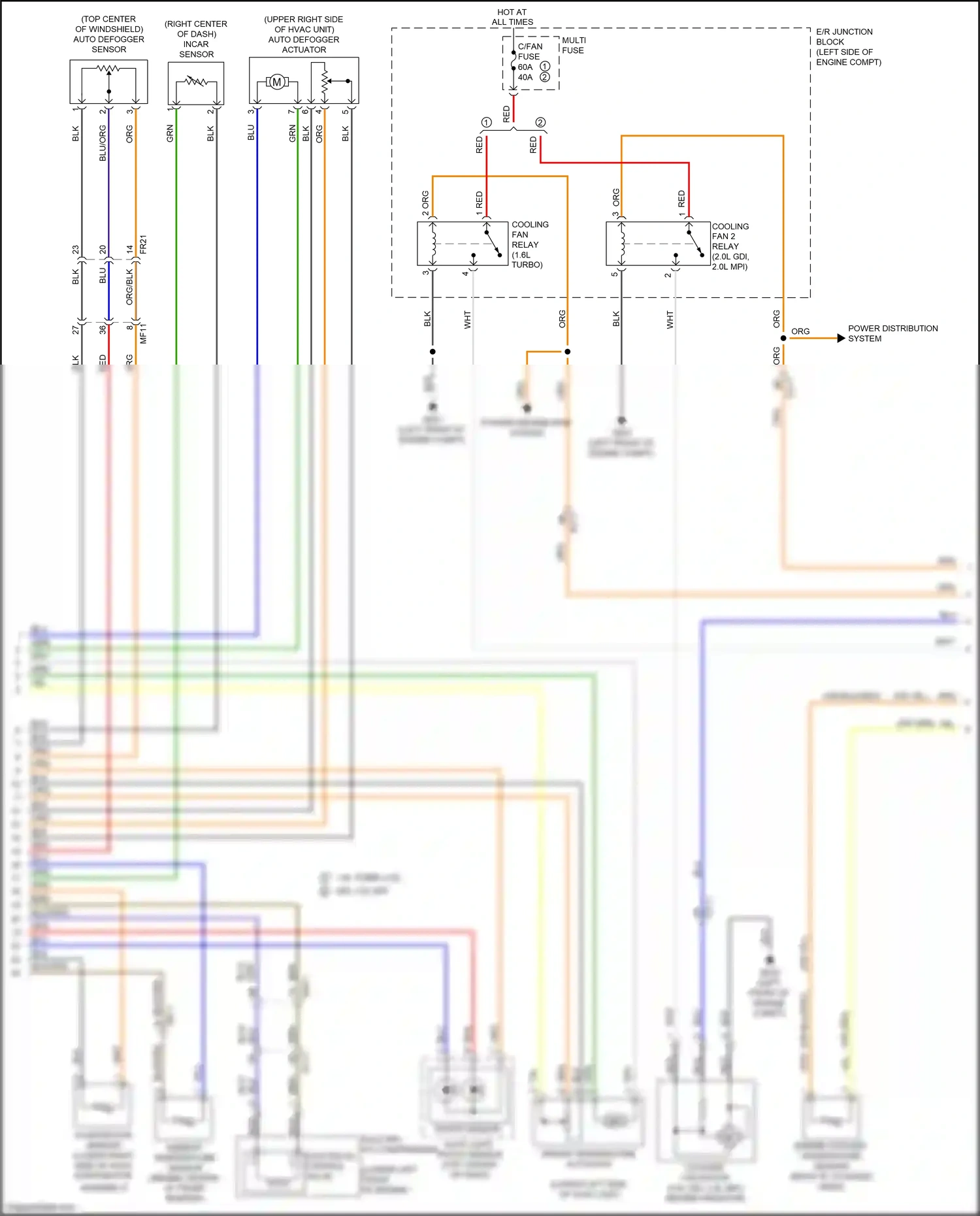 Kia K3 I facelift (2015-2018) electrical control valve wiring diagram  (1 of 1)