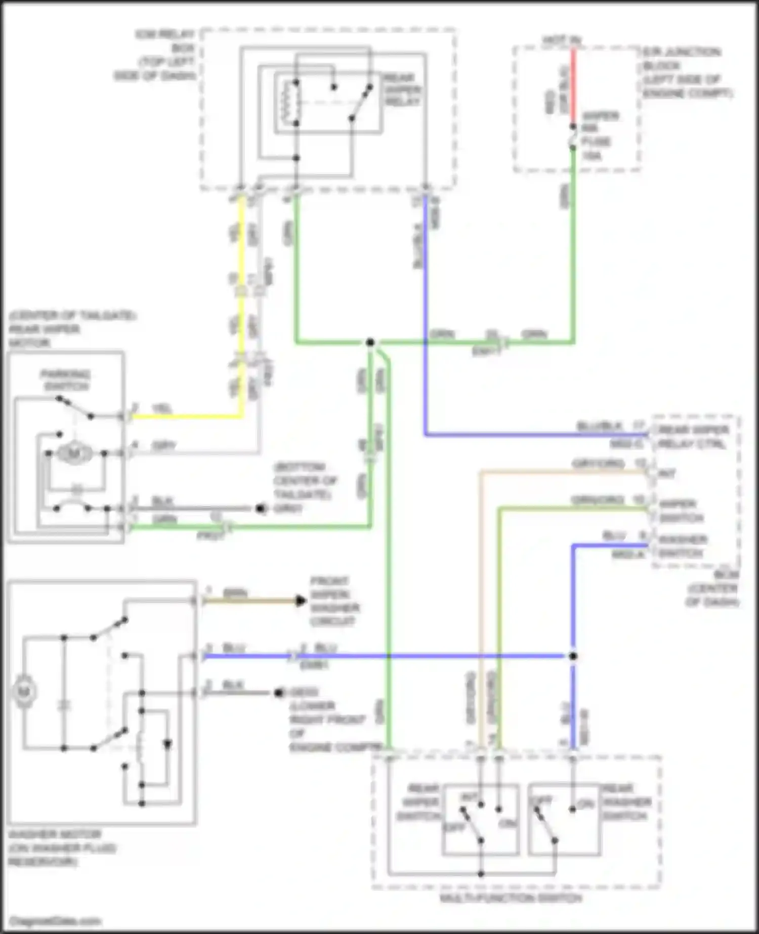 Wiring diagram icm relay box for Kia K3 I facelift (2015-2018) (7 of 8)