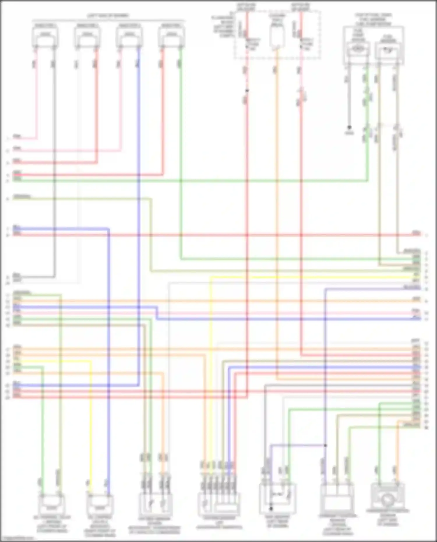 Wiring diagram injector 2 for Kia K3 I facelift (2015-2018) (2 of 2)