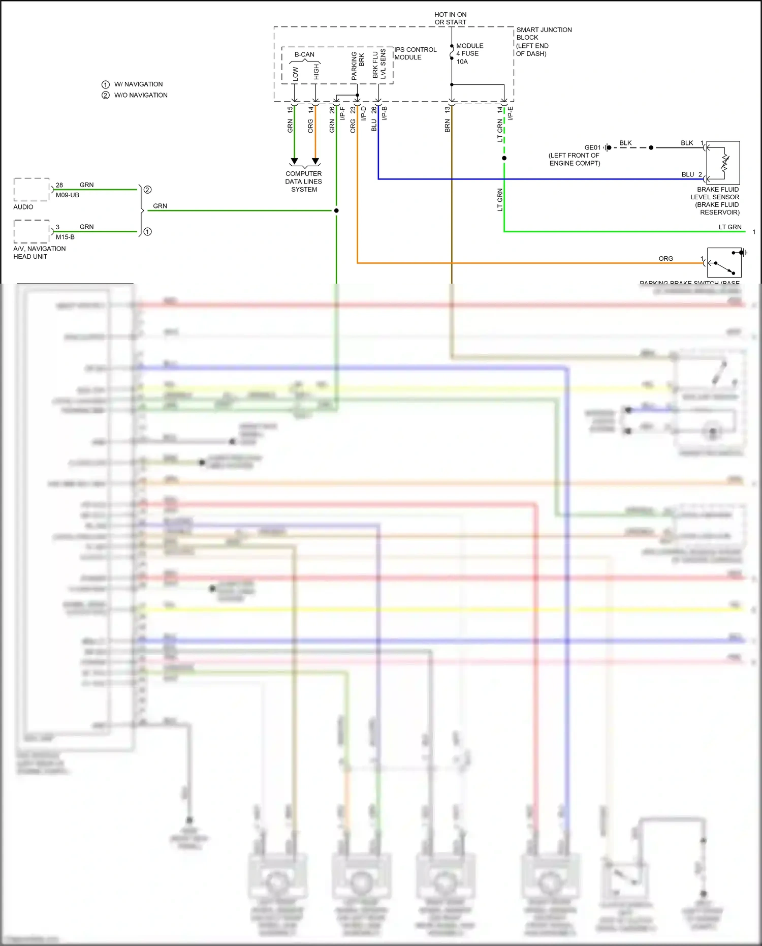 Wiring diagram ips control module for Kia K3 I facelift (2015-2018) (21 of 35)