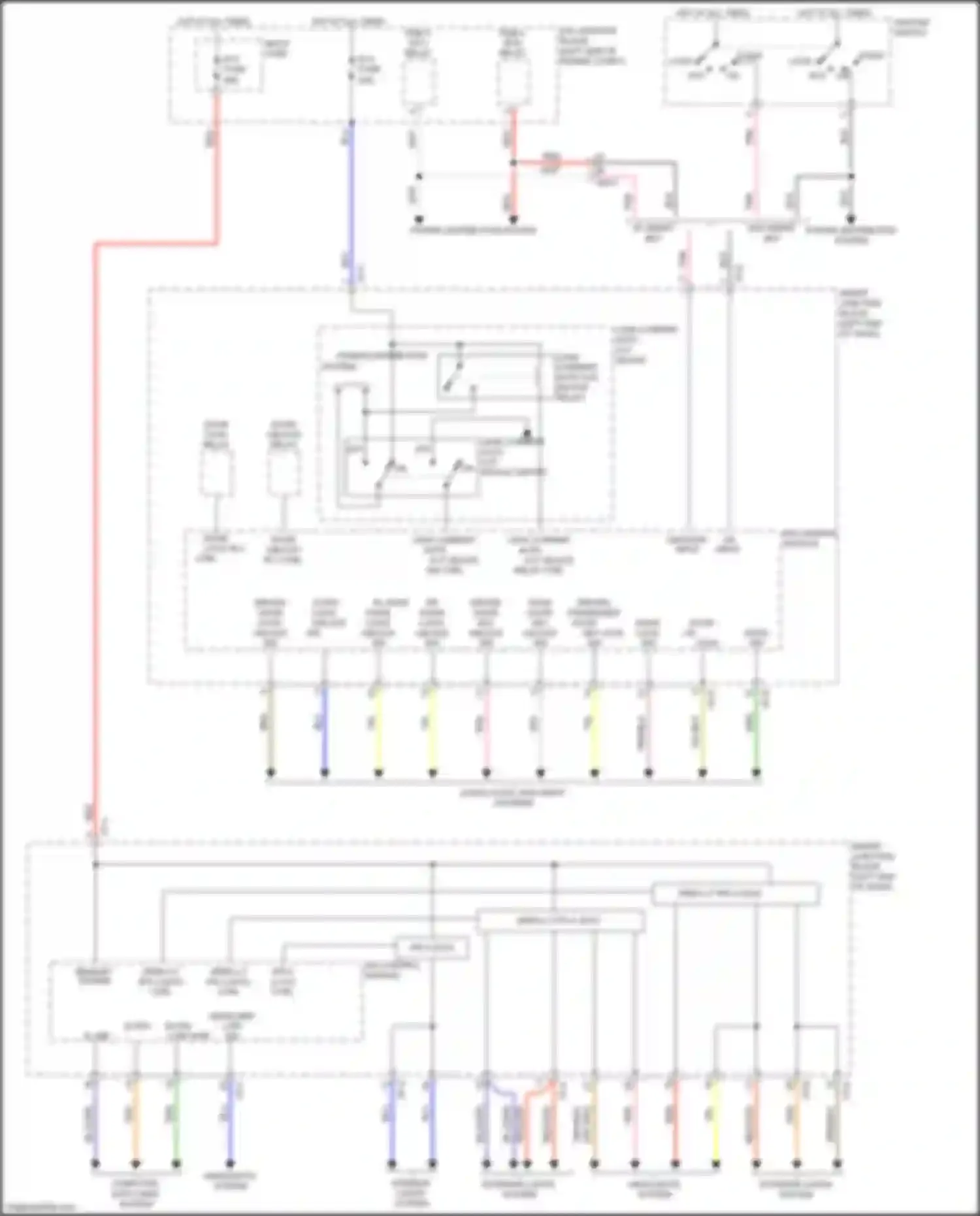 Wiring diagram leak current auto cut device switch for Kia K3 I facelift (2015-2018) (1 of 1)
