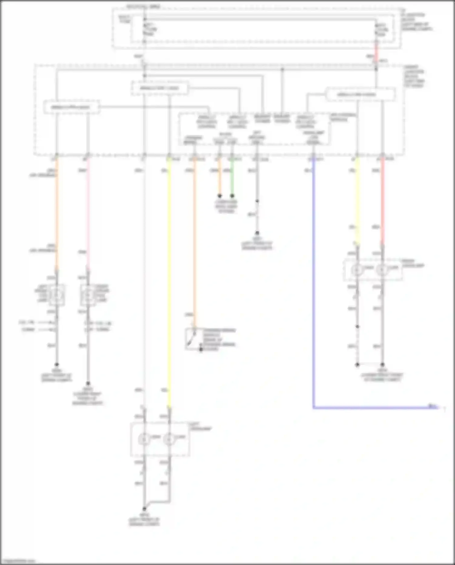Wiring diagram left headlamp for Kia K3 I facelift (2015-2018) (2 of 8)