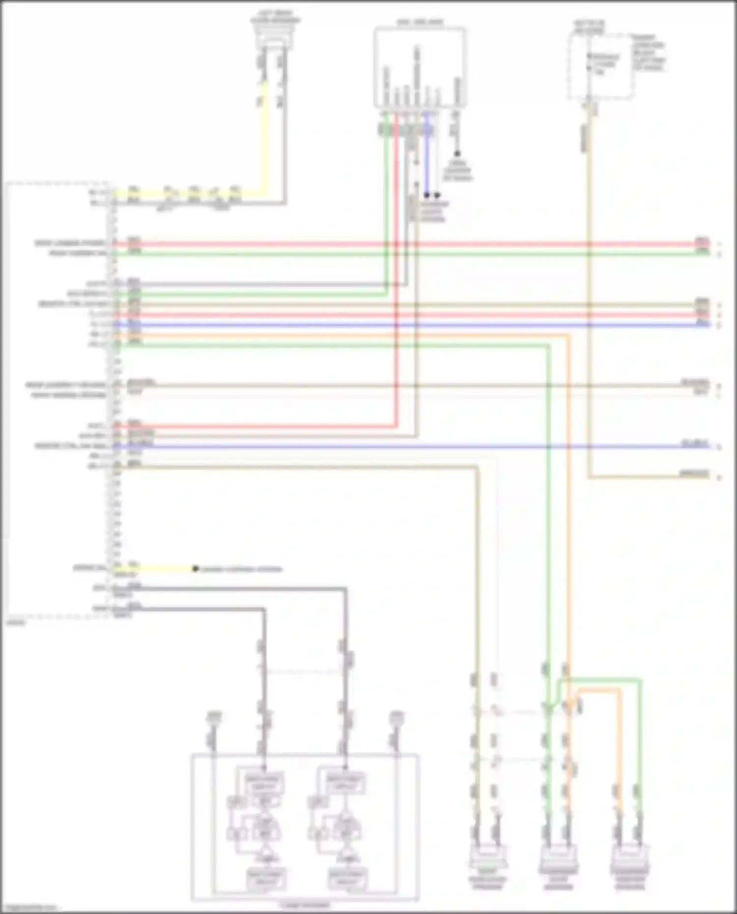 Wiring diagram rear camera power for Kia K3 I facelift (2015-2018) (1 of 1)