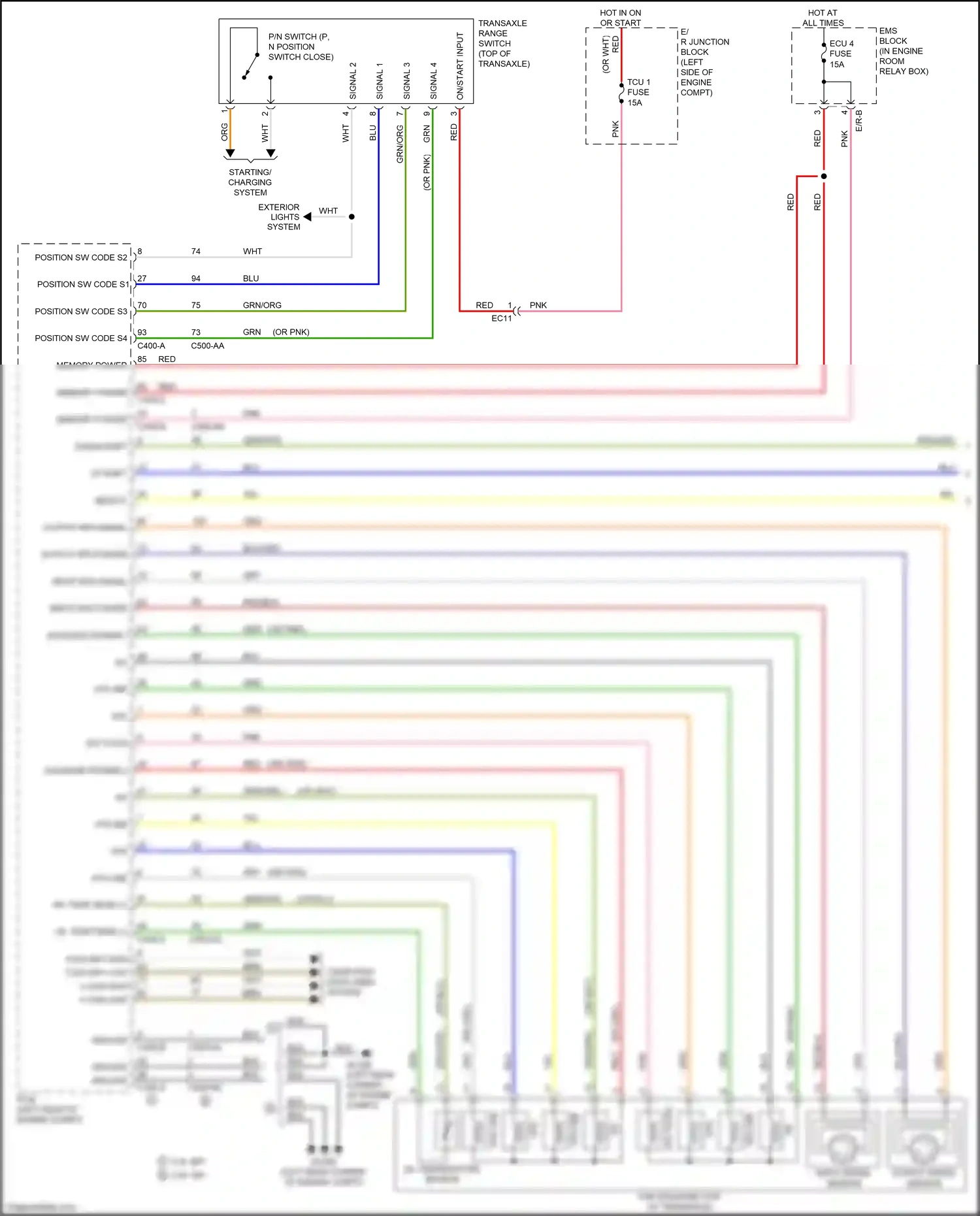 Kia K3 I facelift (2015-2018) red wiring diagram  (81 of 102)