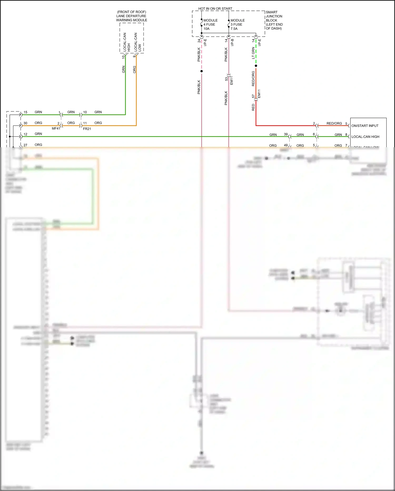 Kia K3 I facelift (2015-2018) red wiring diagram  (63 of 102)