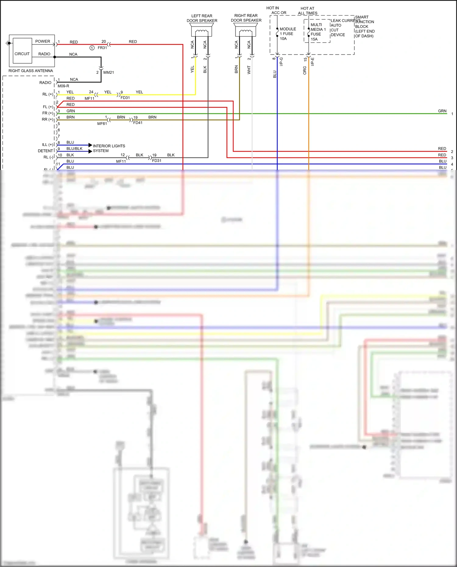 Kia K3 I facelift (2015-2018) red wiring diagram  (69 of 102)