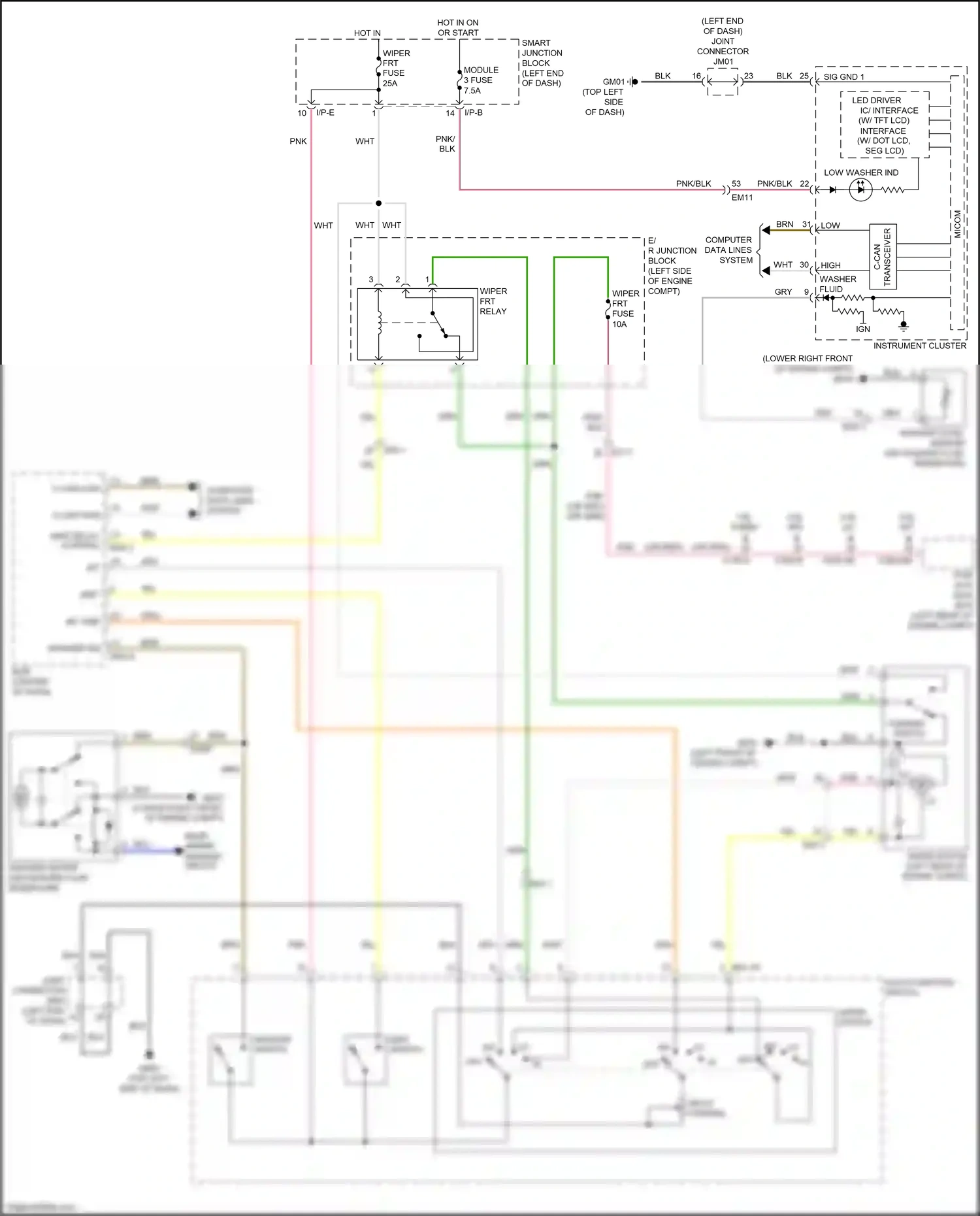 Wiring diagram smart junction block for Kia K3 I facelift (2015-2018) (25 of 70)