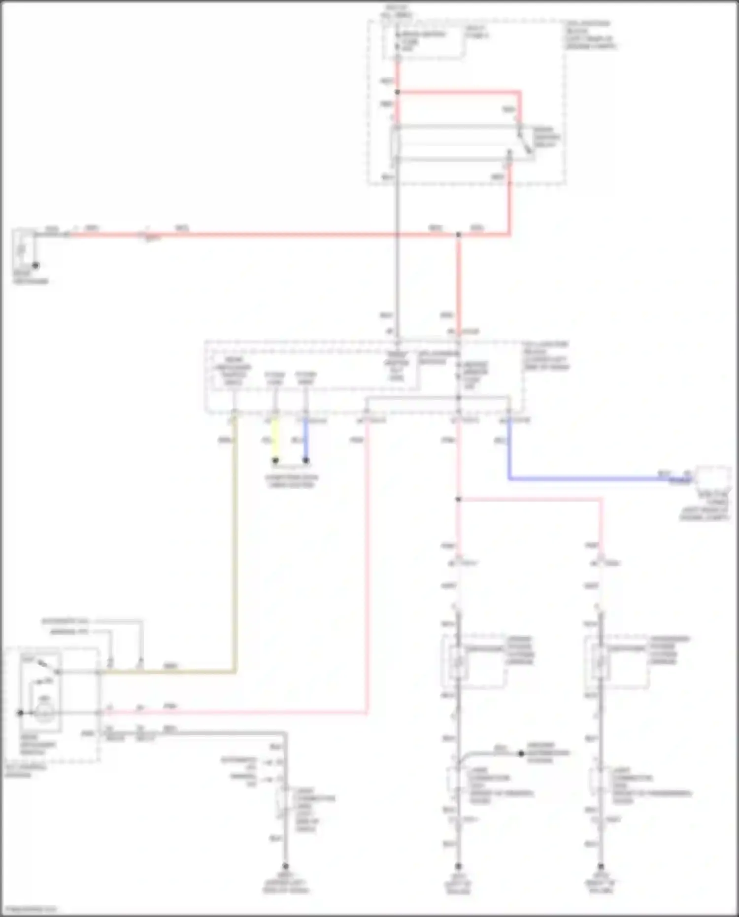 K3 Kia II facelift (2021-2024): Defoggers circuit, w/o auto defogger
