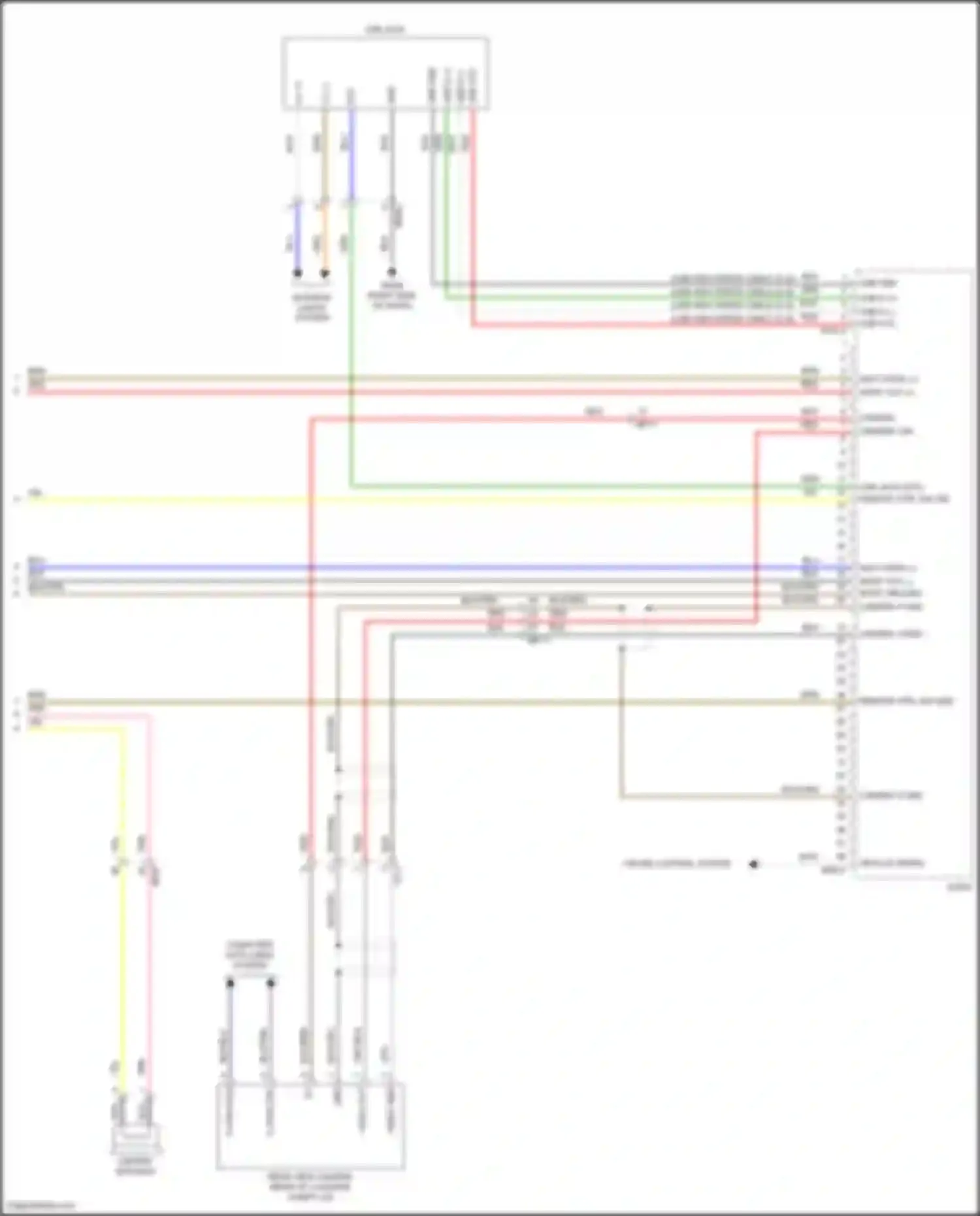 K3 Kia II facelift (2021-2024): Radio circuit, w/o navigation w/ amplifier (4 of 4)
