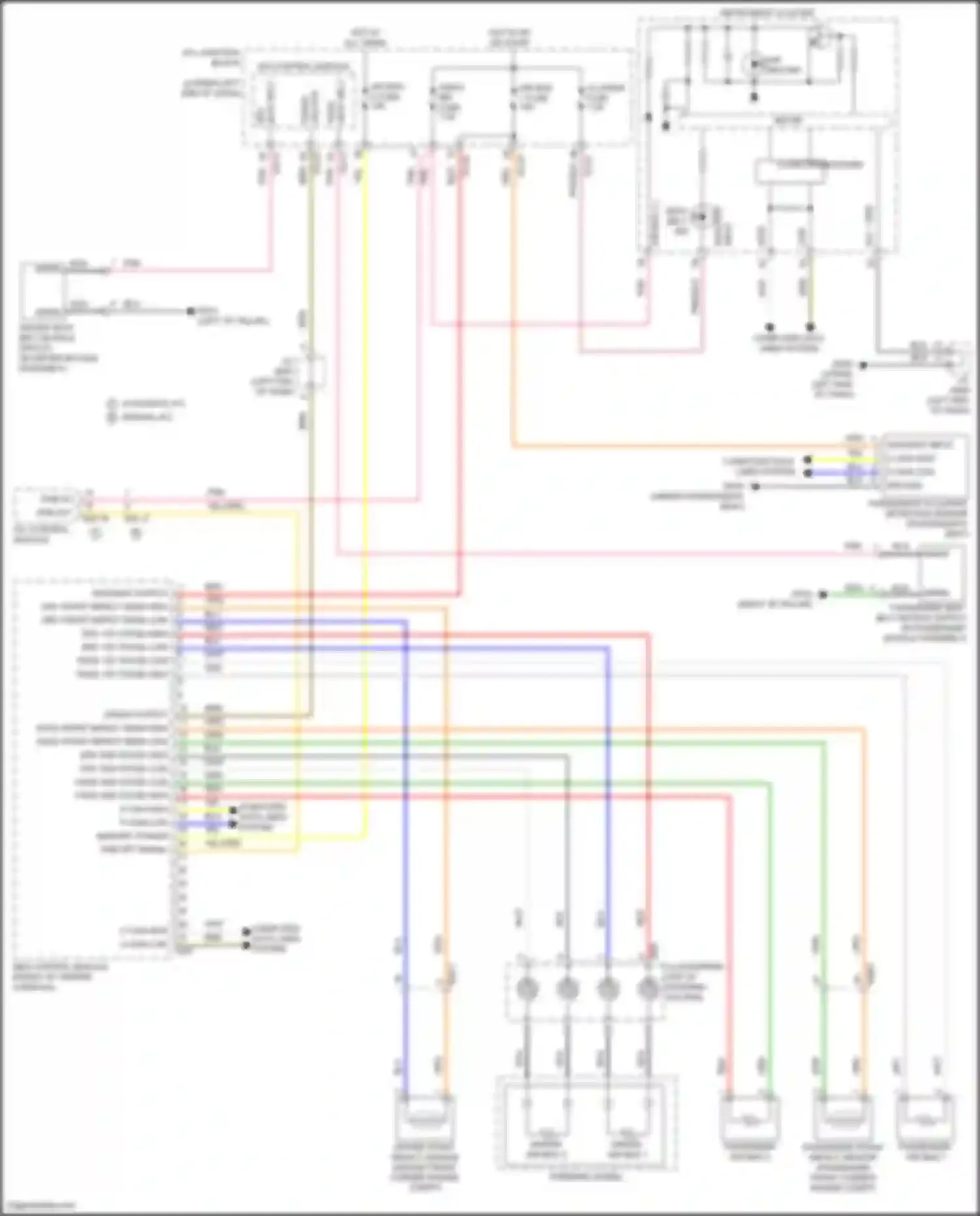 K3 Kia II facelift (2021-2024): Supplemental restraints circuit (1 of 2)