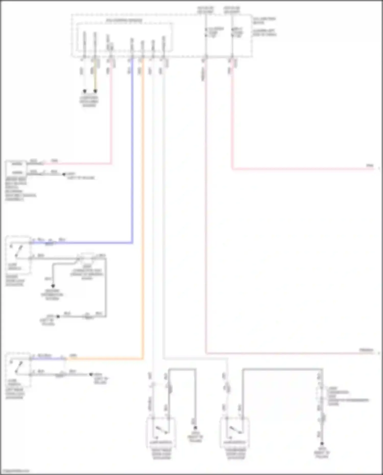 K3 Kia II facelift (2021-2024): Chime circuit (1 of 2)