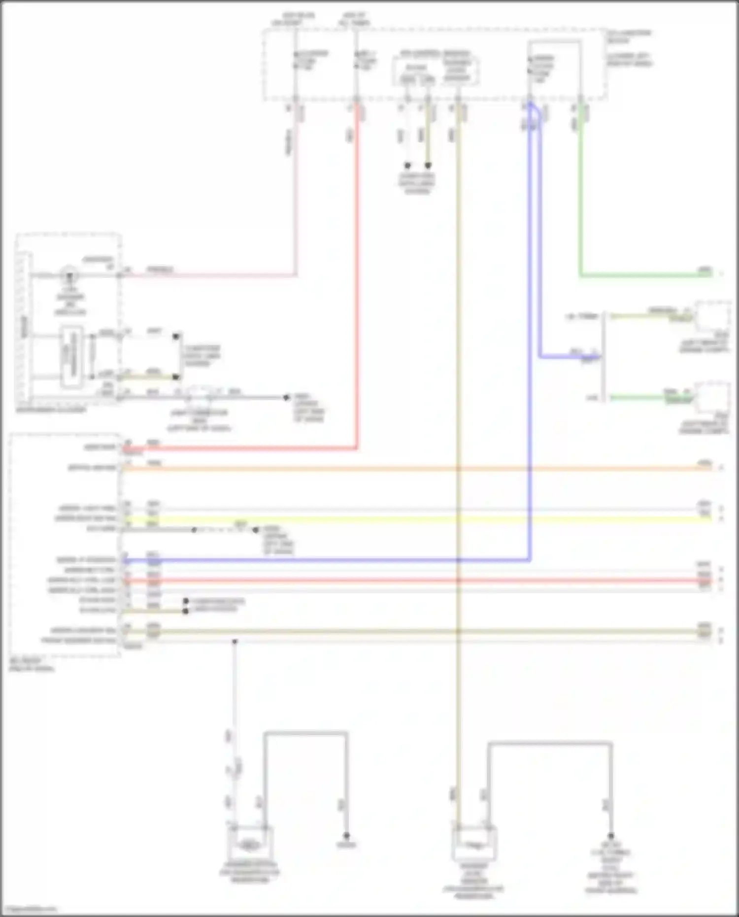 K3 Kia II facelift (2021-2024): Wiper/washer circuit (1 of 2)