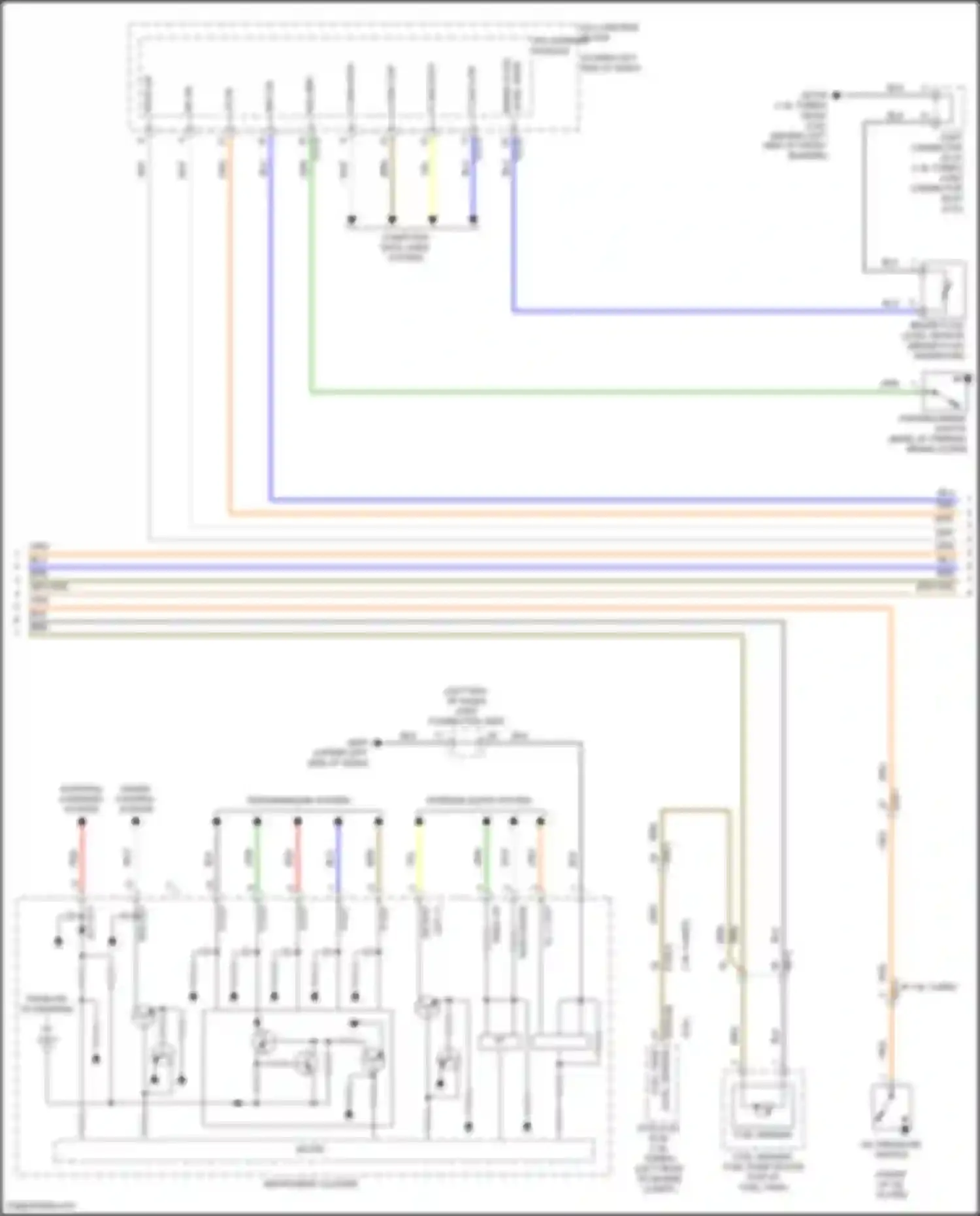 Wiring diagram brake fluid level sensor for Kia K3 II facelift (2021-2024)