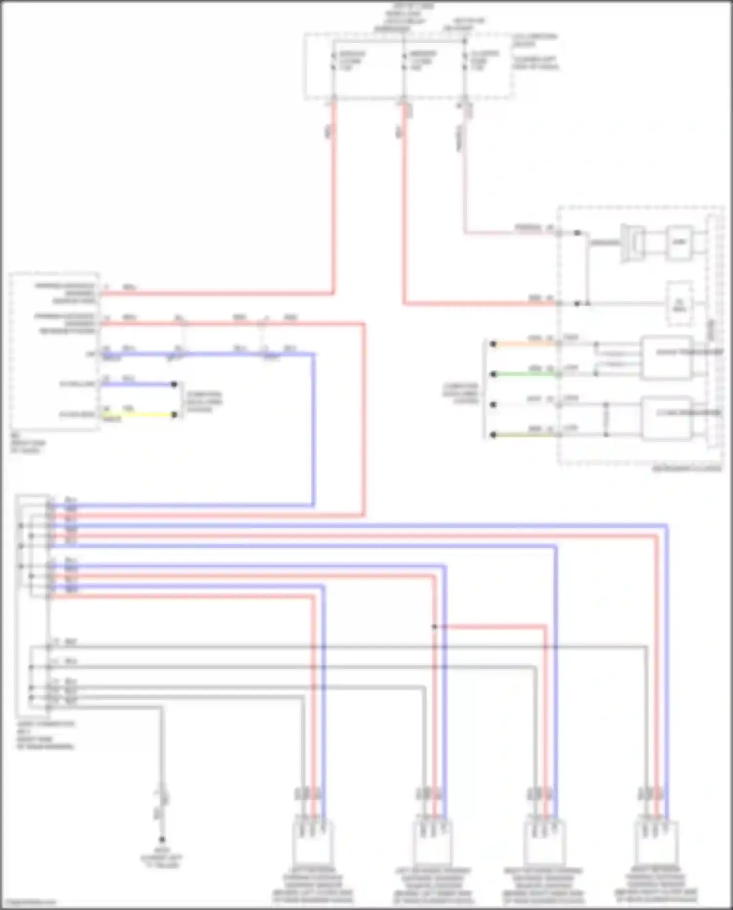 Wiring diagram module 4 fuse for Kia K3 II facelift (2021-2024)