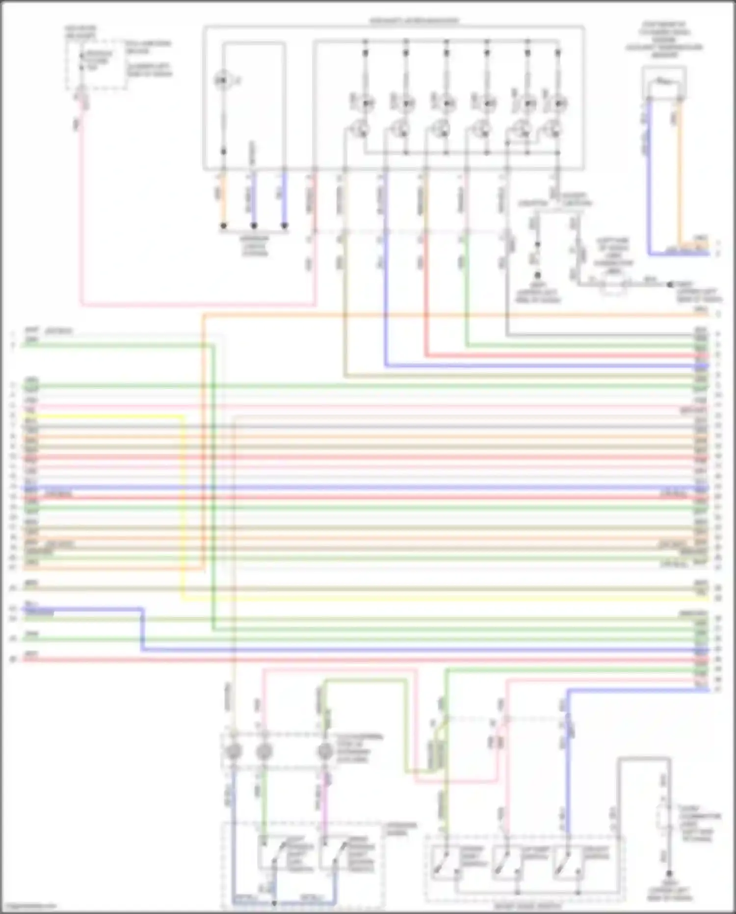 Wiring diagram atm shift lever indicator for Kia K3 II facelift (2021-2024)