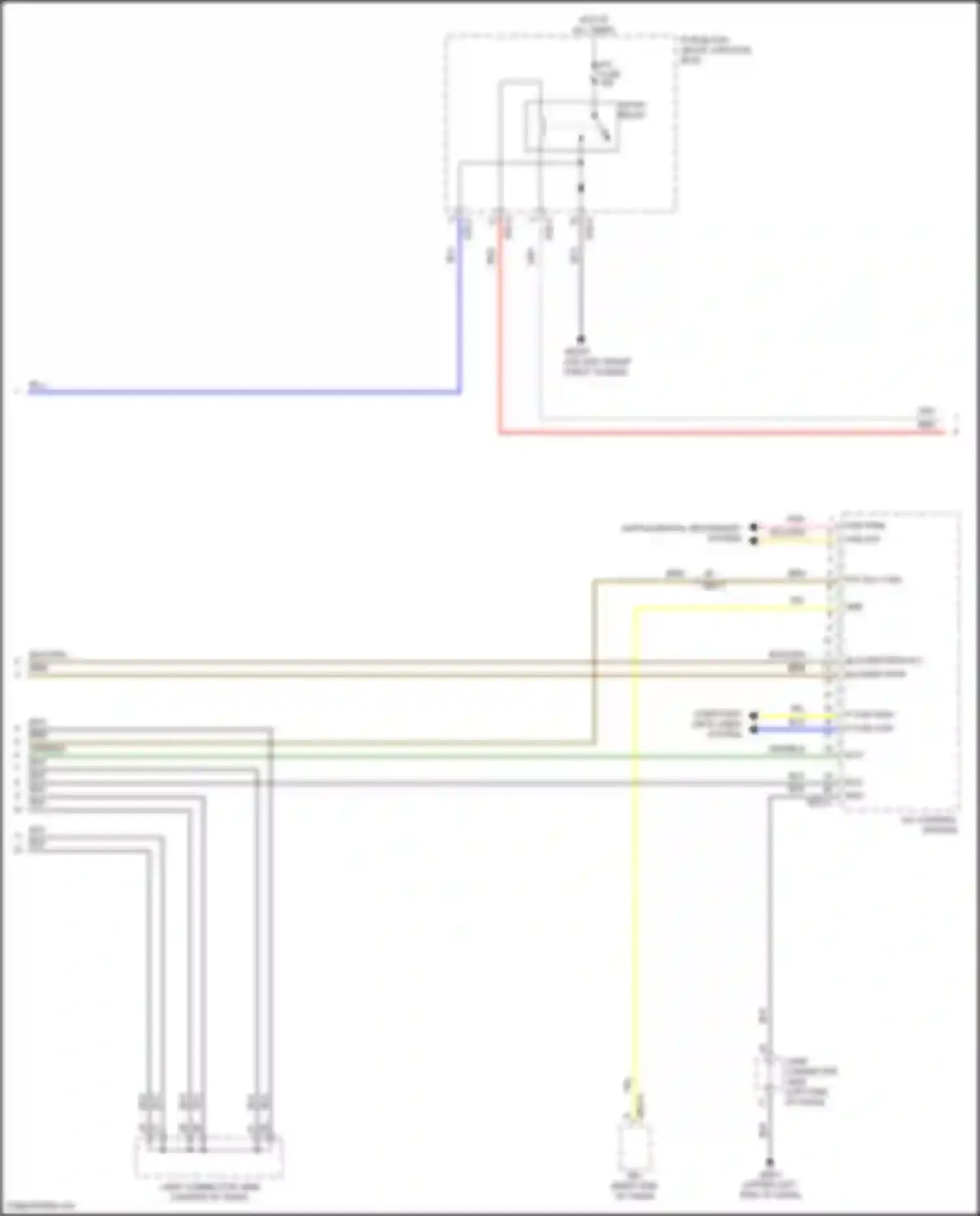Wiring diagram ptc rly ctrl for Kia K3 II facelift (2021-2024)