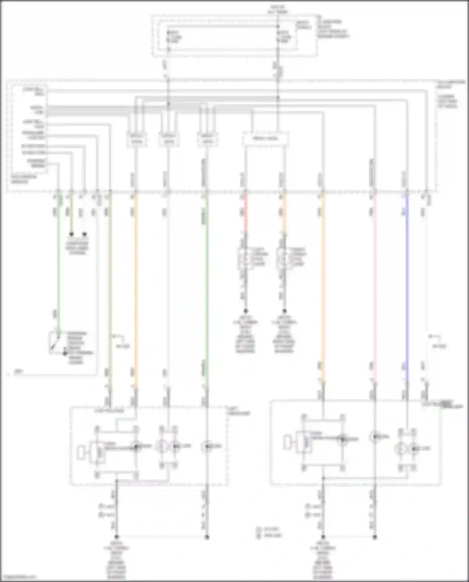Wiring diagram h/lp hi lh for Kia K3 II facelift (2021-2024) (3 of 4)