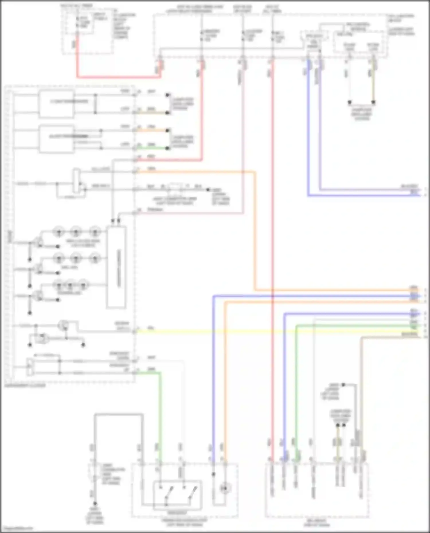 Wiring diagram pointer led for Kia K3 II facelift (2021-2024)