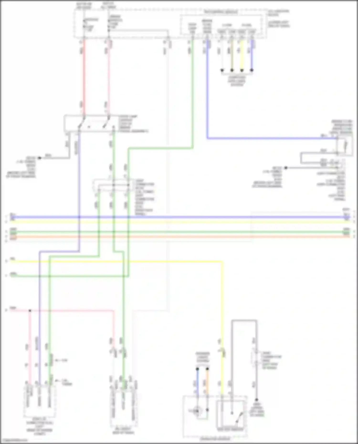 Wiring diagram brake fluid level sensor for Kia K3 II facelift (2021-2024)