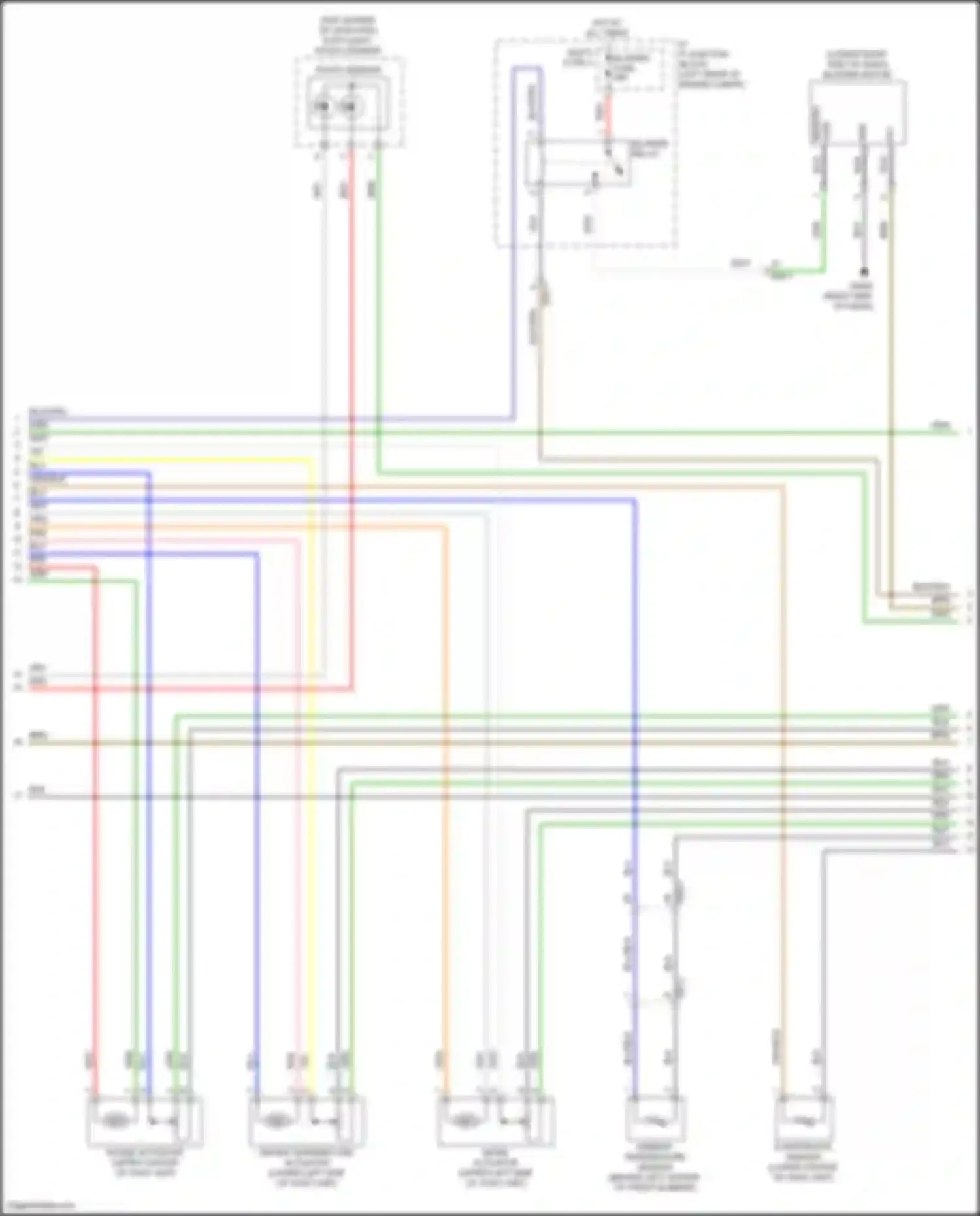 Wiring diagram ambient temperature sensor for Kia K3 II facelift (2021-2024)