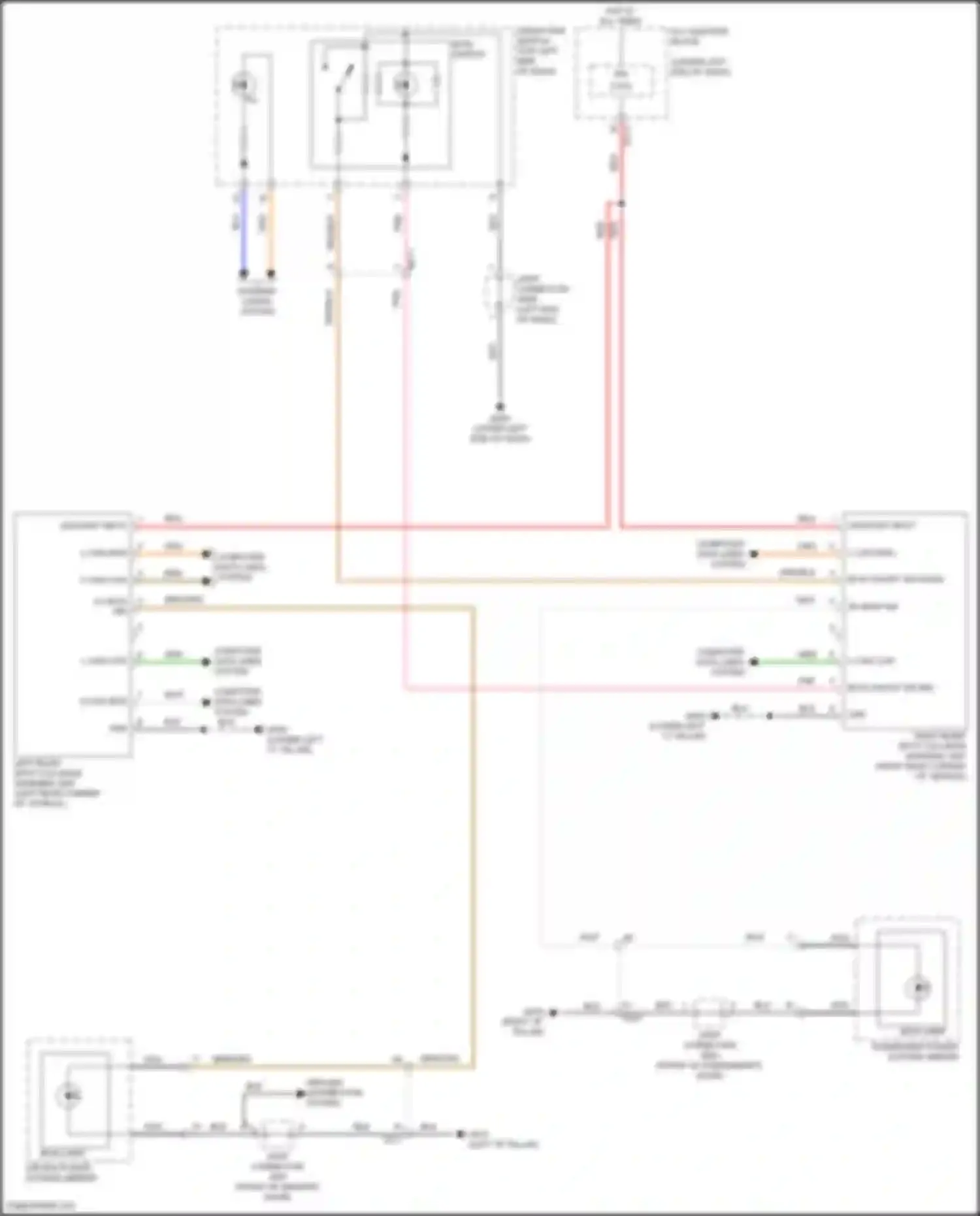Wiring diagram on/start input for Kia K3 II facelift (2021-2024)