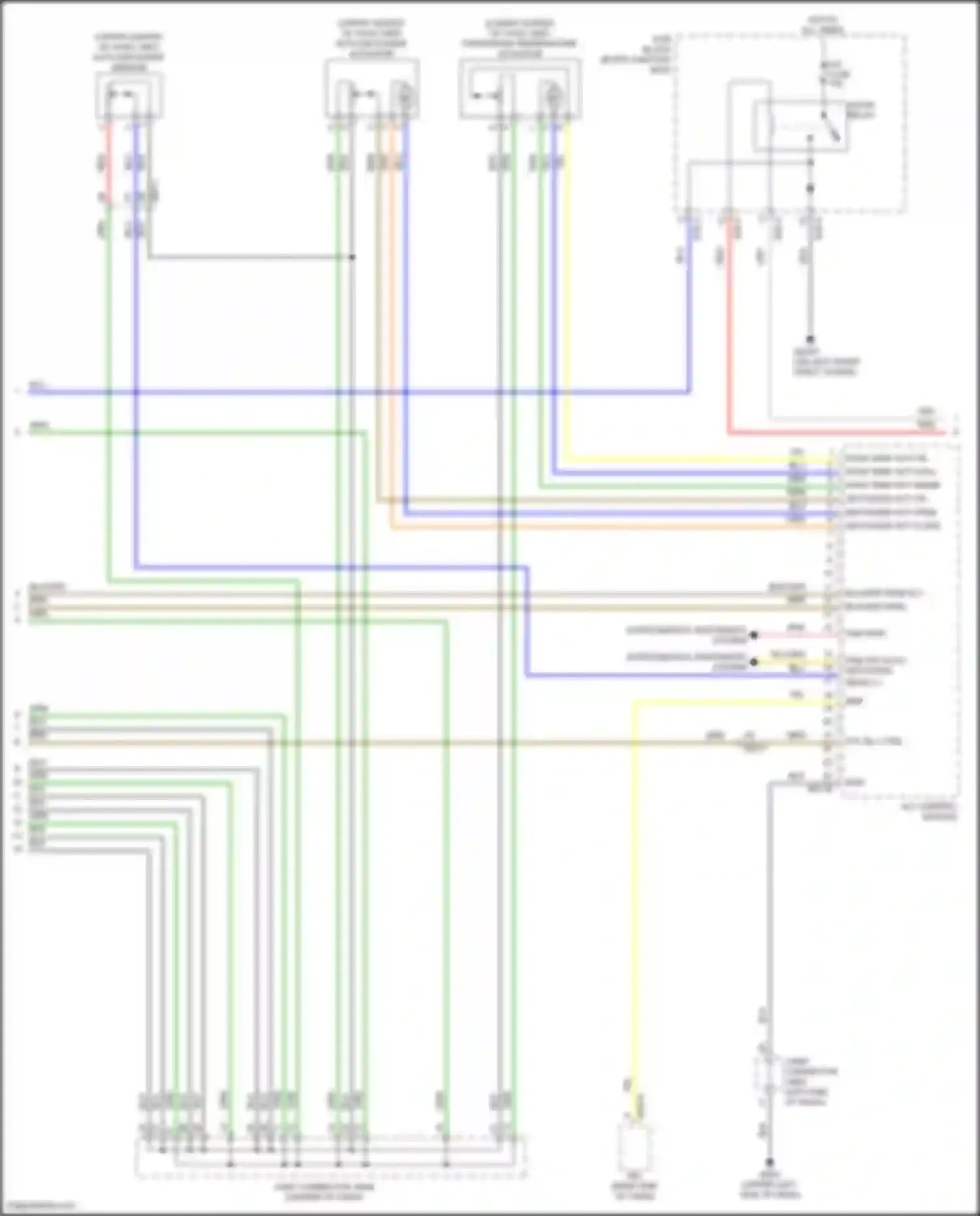 Wiring diagram auto defogger sensor for Kia K3 II facelift (2021-2024)