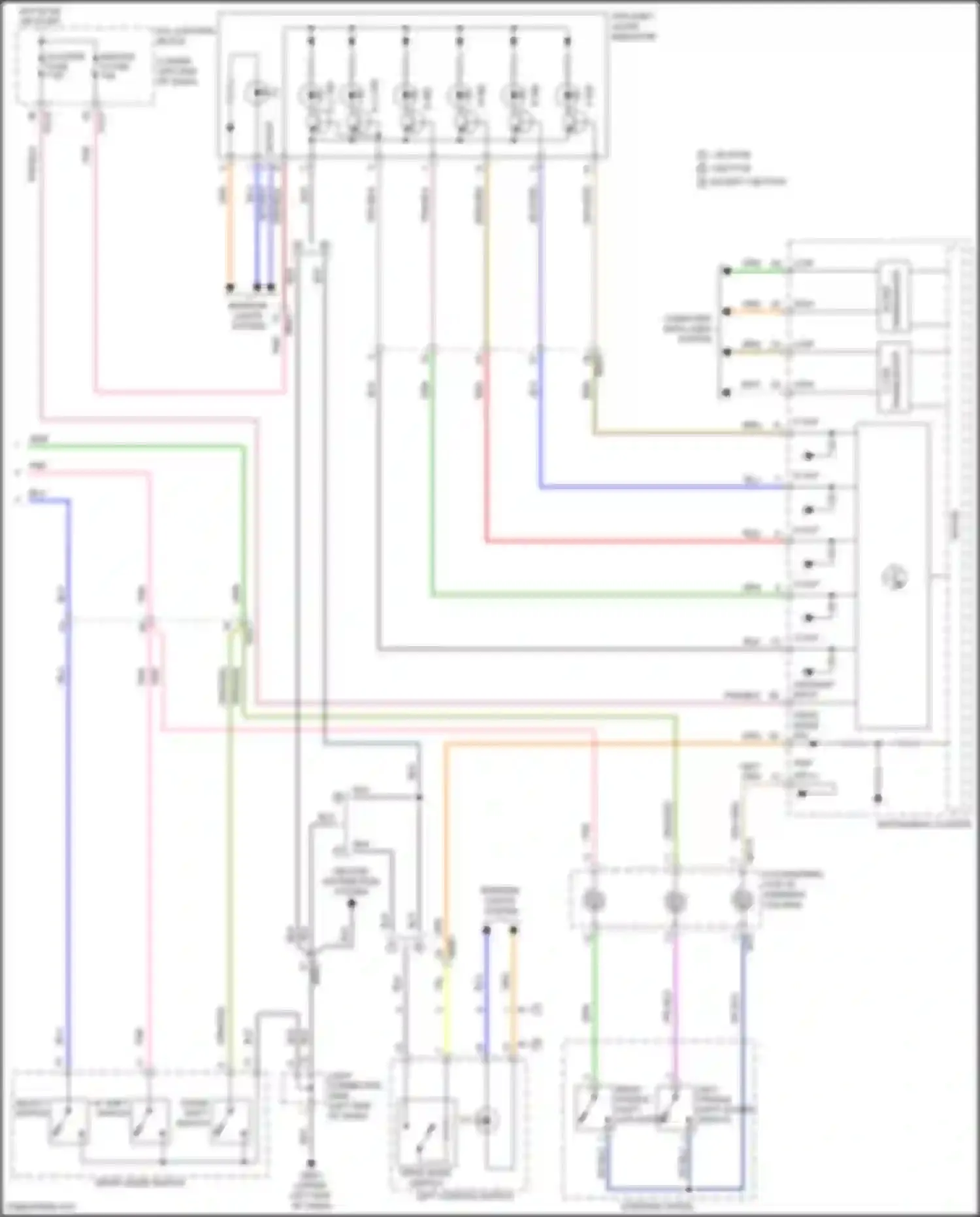 Wiring diagram atm shift lever indicator for Kia K3 II facelift (2021-2024)