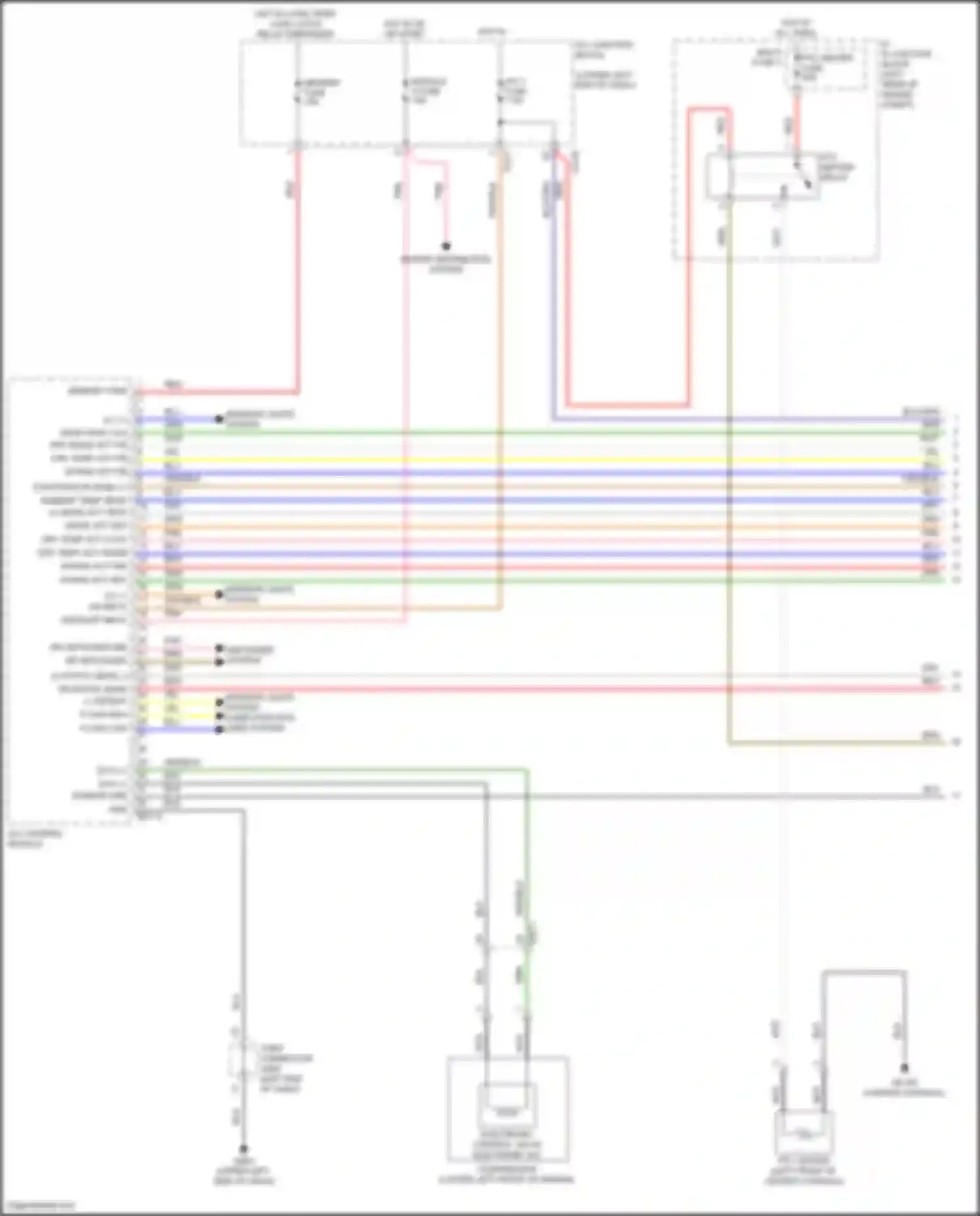 Wiring diagram on input for Kia K3 II facelift (2021-2024)