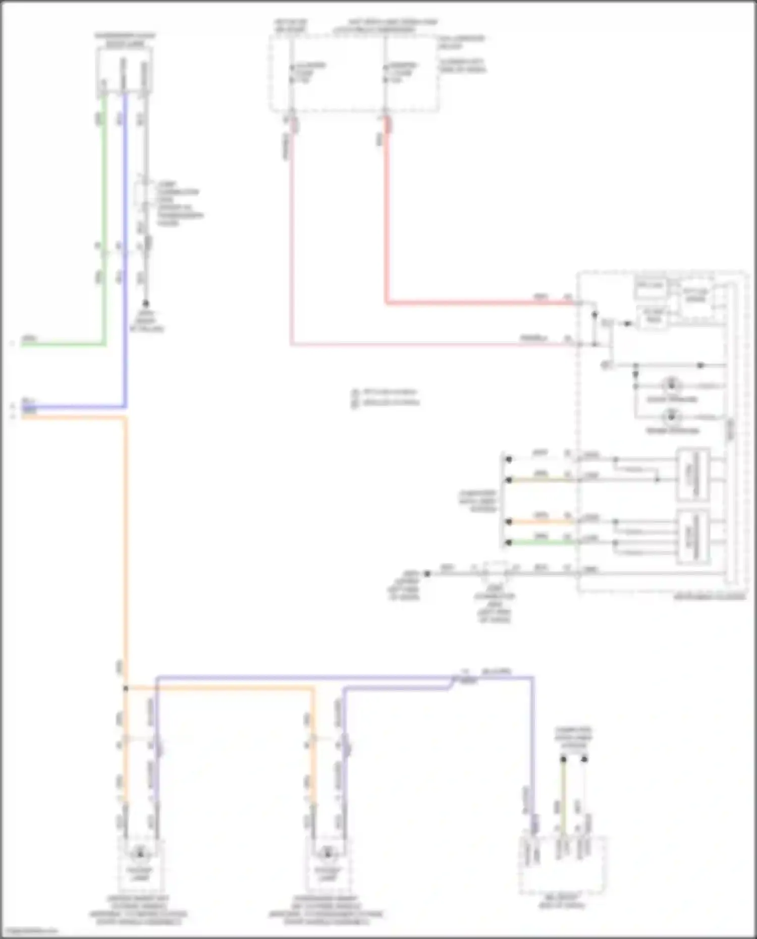 Wiring diagram memory 1 fuse for Kia K3 II facelift (2021-2024)