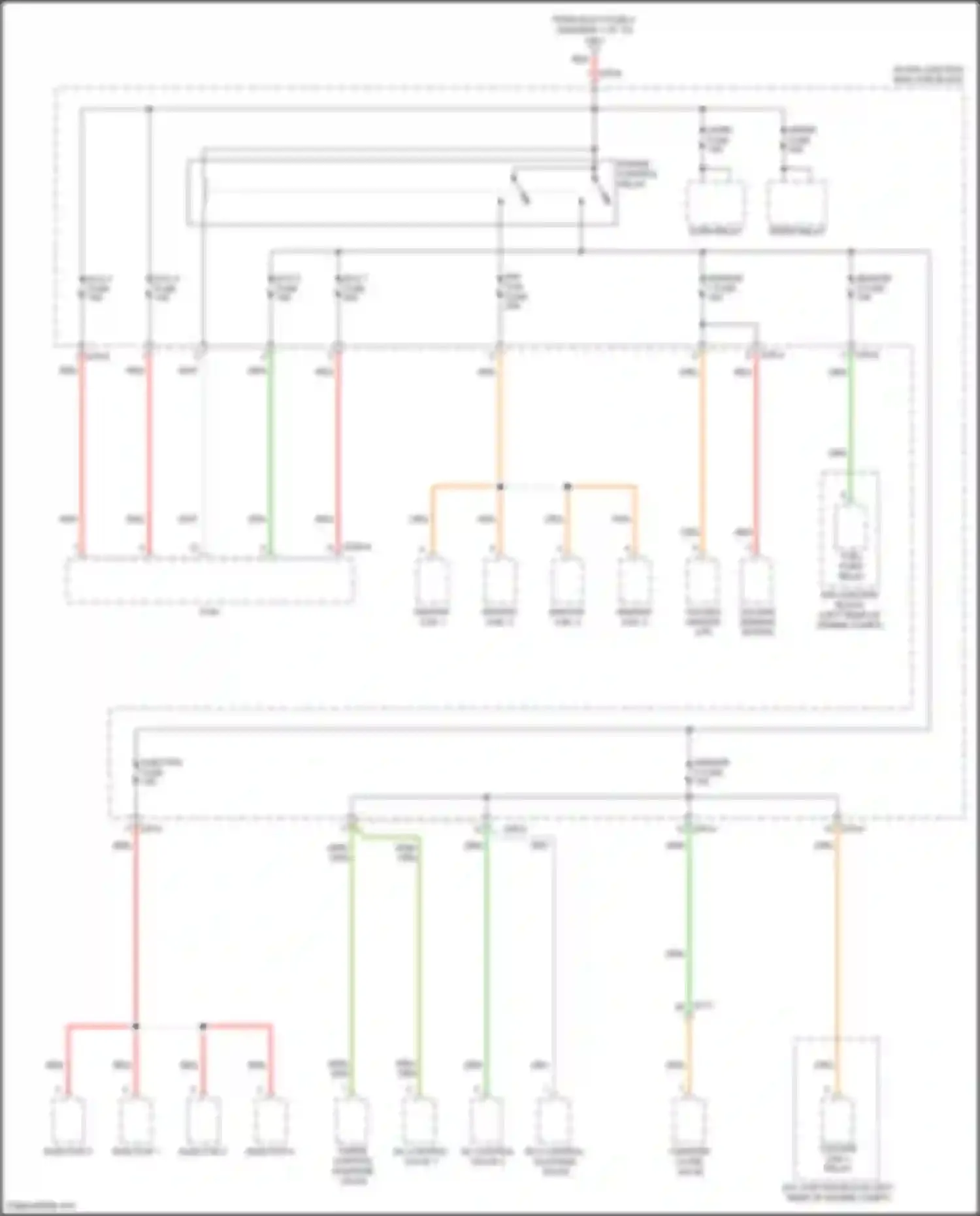 Wiring diagram sensor 2 fuse for Kia K3 II facelift (2021-2024)