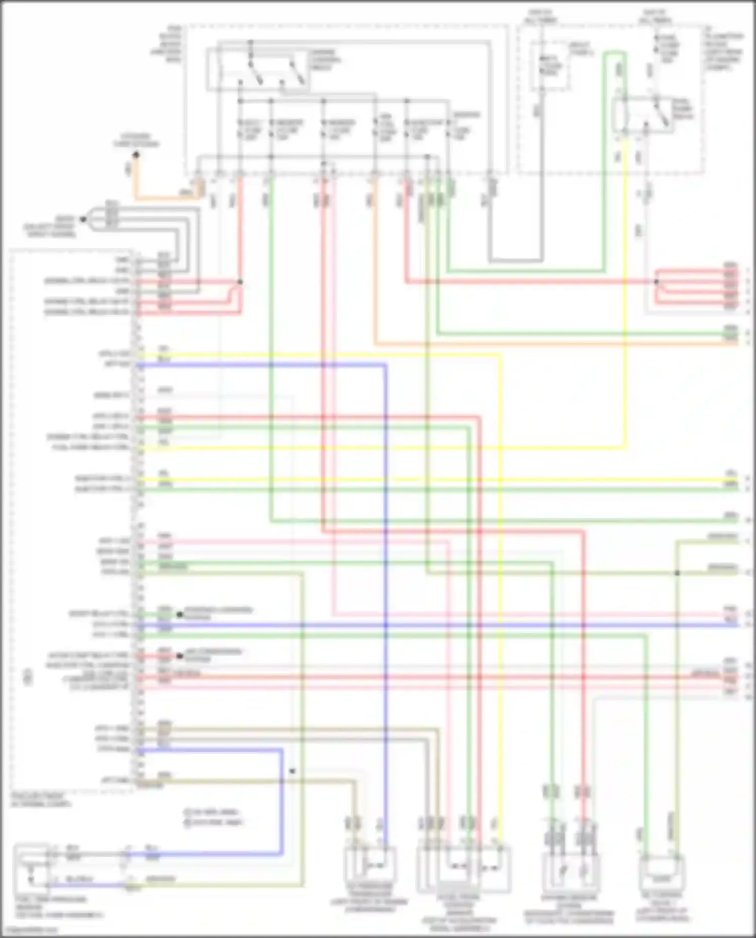 Wiring diagram injector ctrl 4 ignition coil ctrl cyl 3 ignition coil ctrl cyl 2 on/start i/p for Kia K3 II facelift (2021-2024) (1 of 1)