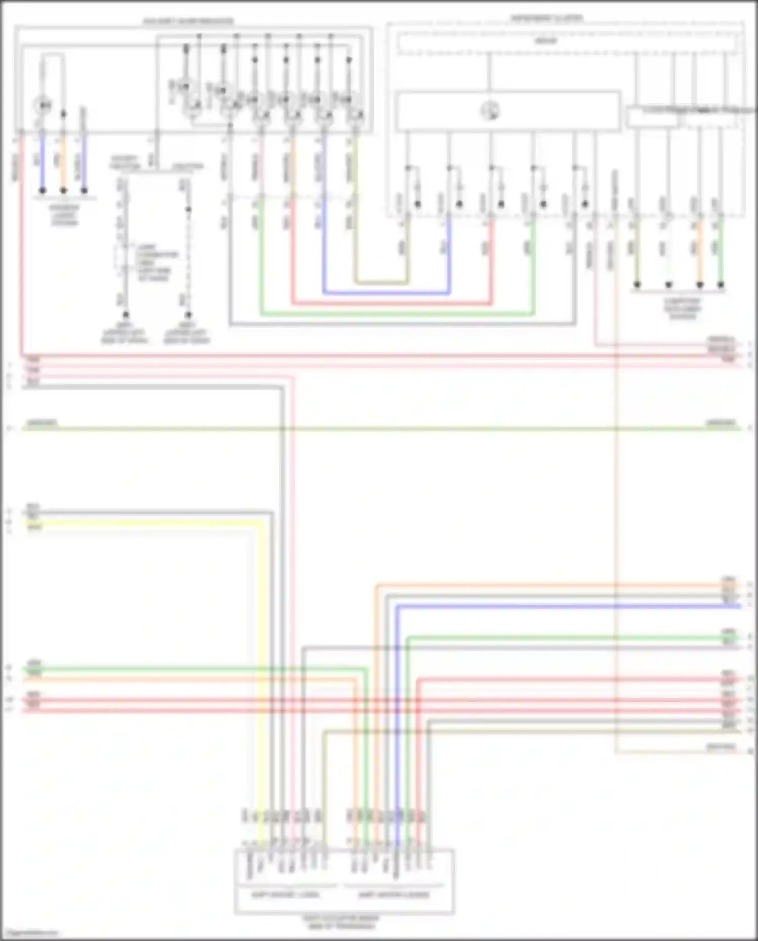 Wiring diagram atm shift lever indicator for Kia K3 II facelift (2021-2024)