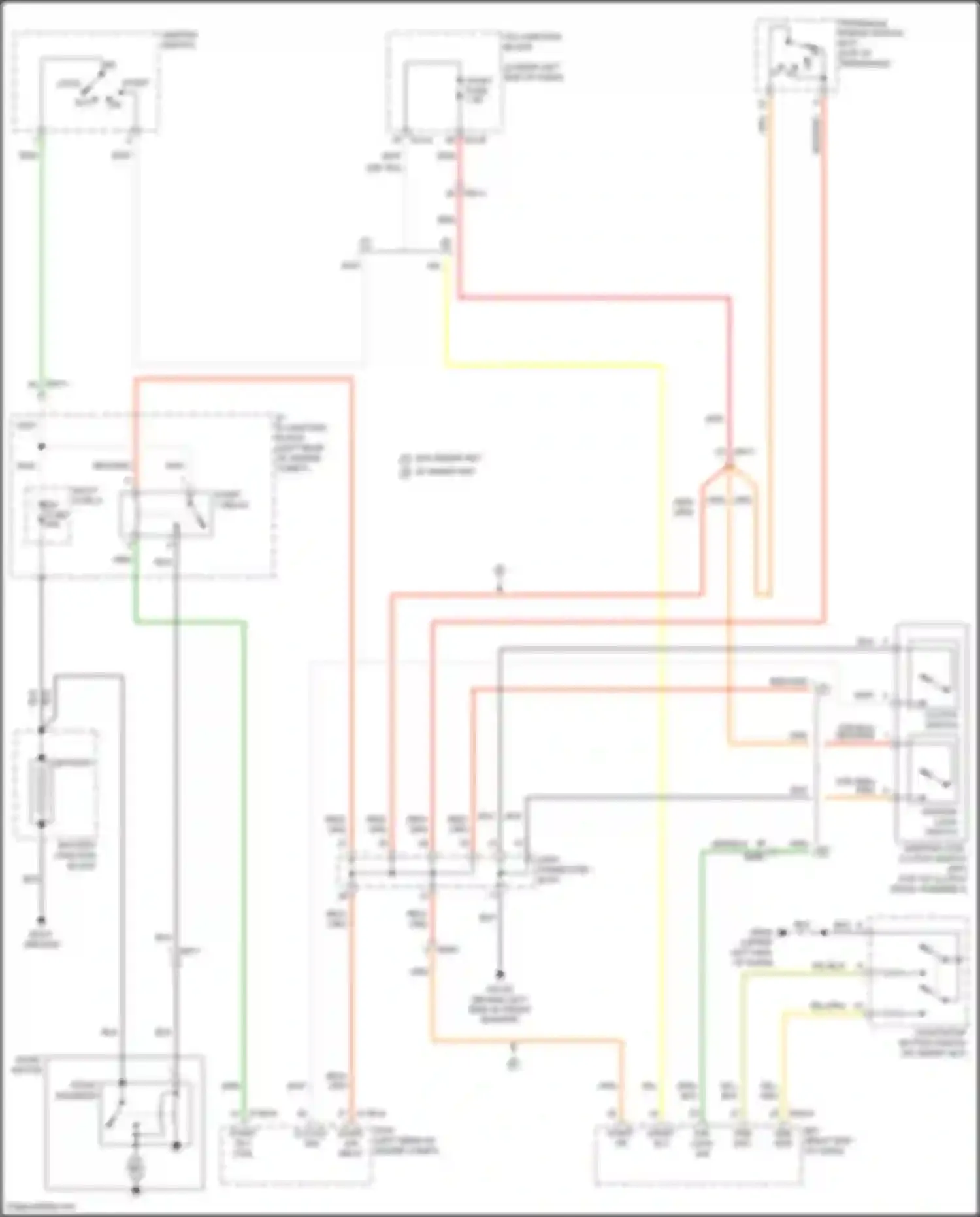 Wiring diagram start/stop button switch for Kia K3 II facelift (2021-2024)