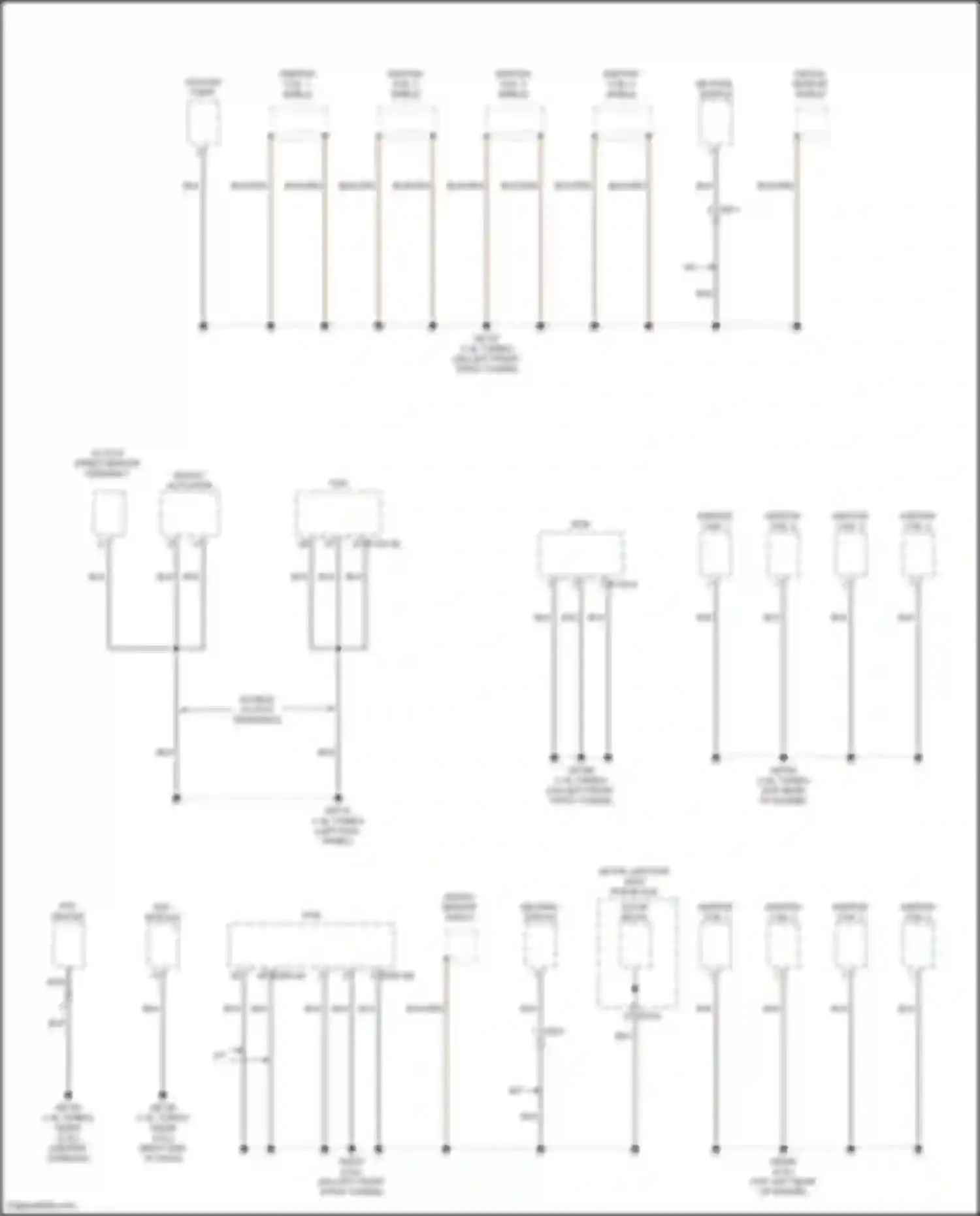 Wiring diagram knock sensor shield for Kia K3 II facelift (2021-2024)