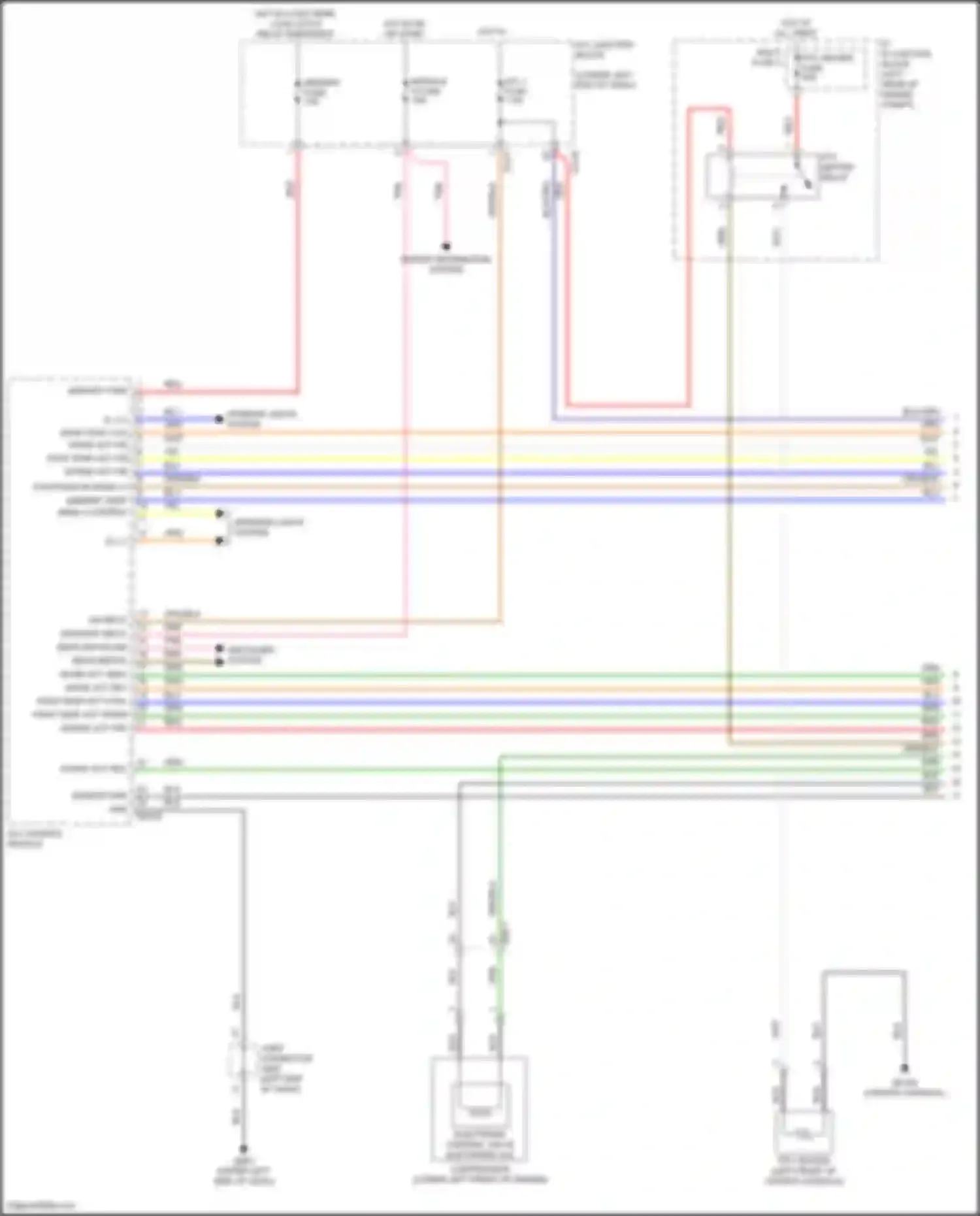Wiring diagram on/start input for Kia K3 II facelift (2021-2024) (21 of 25)