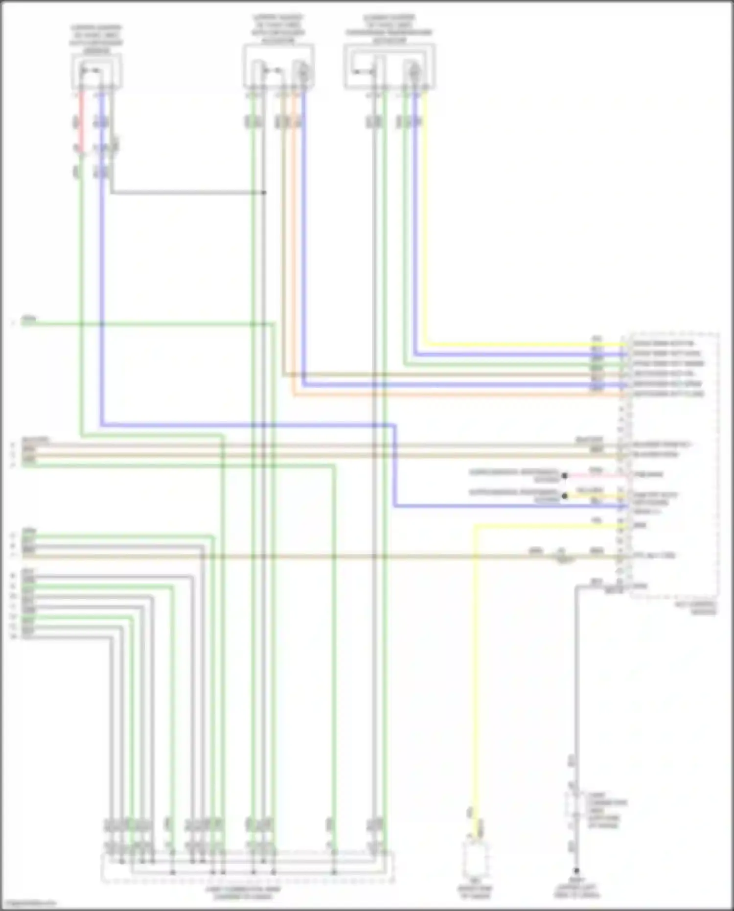 Wiring diagram auto defogger sensor for Kia K3 II facelift (2021-2024)