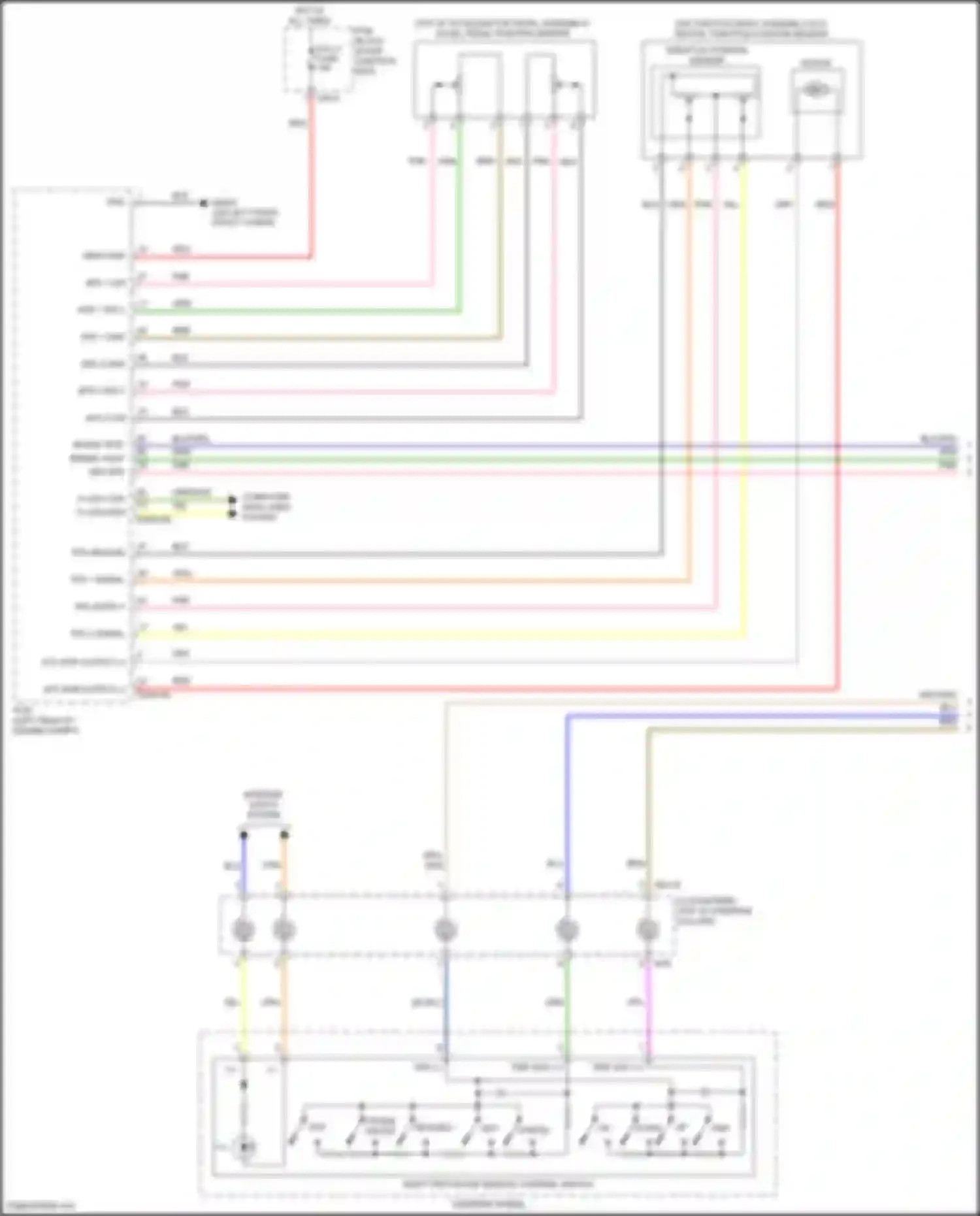 Wiring diagram pcb block for Kia K3 II facelift (2021-2024) (18 of 27)