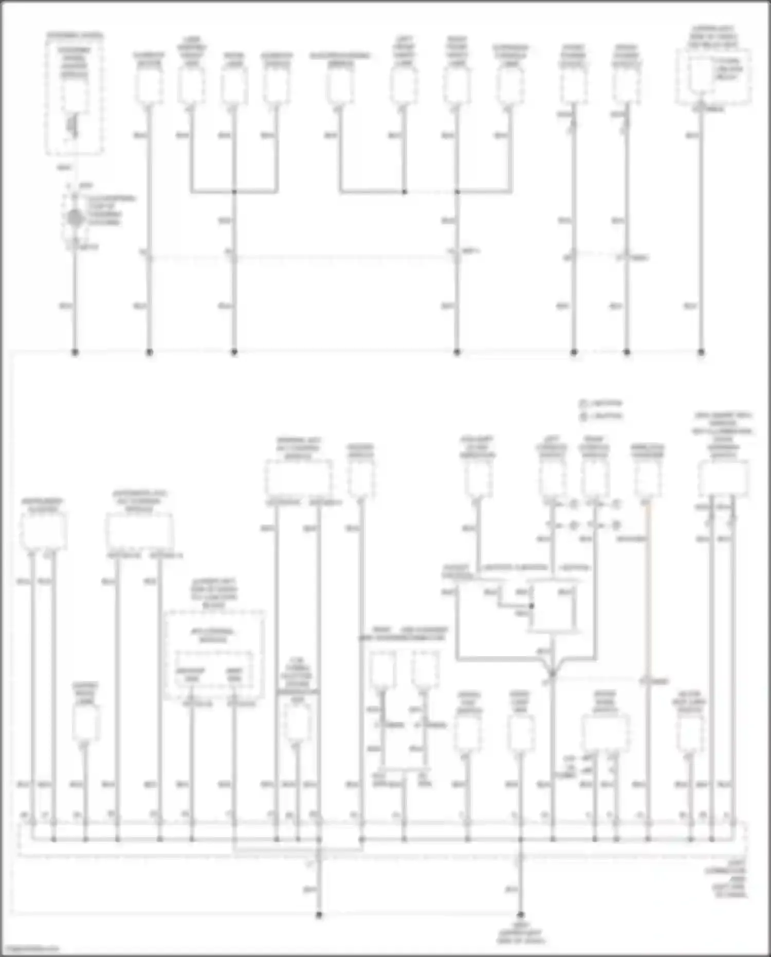 Wiring diagram room lamp for Kia K3 II facelift (2021-2024) (4 of 4)
