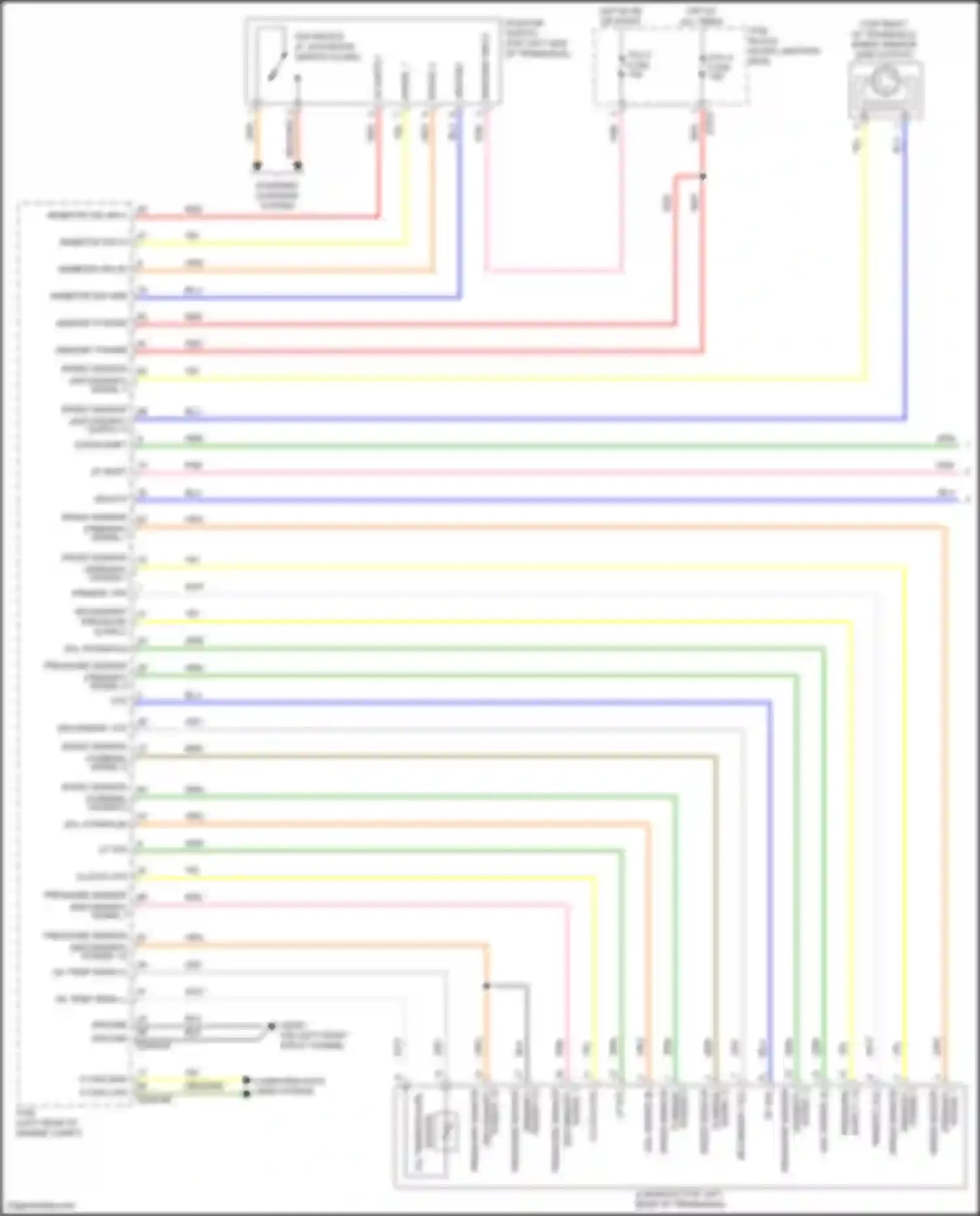 Wiring diagram tcu 2 fuse for Kia K3 II facelift (2021-2024) (6 of 6)