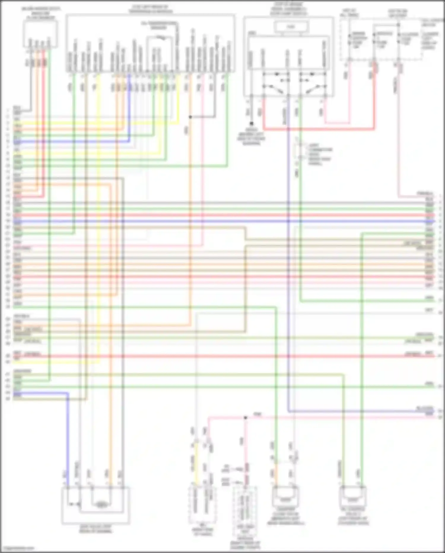 Wiring diagram esc unit esc module for Kia K3 II facelift (2021-2024)