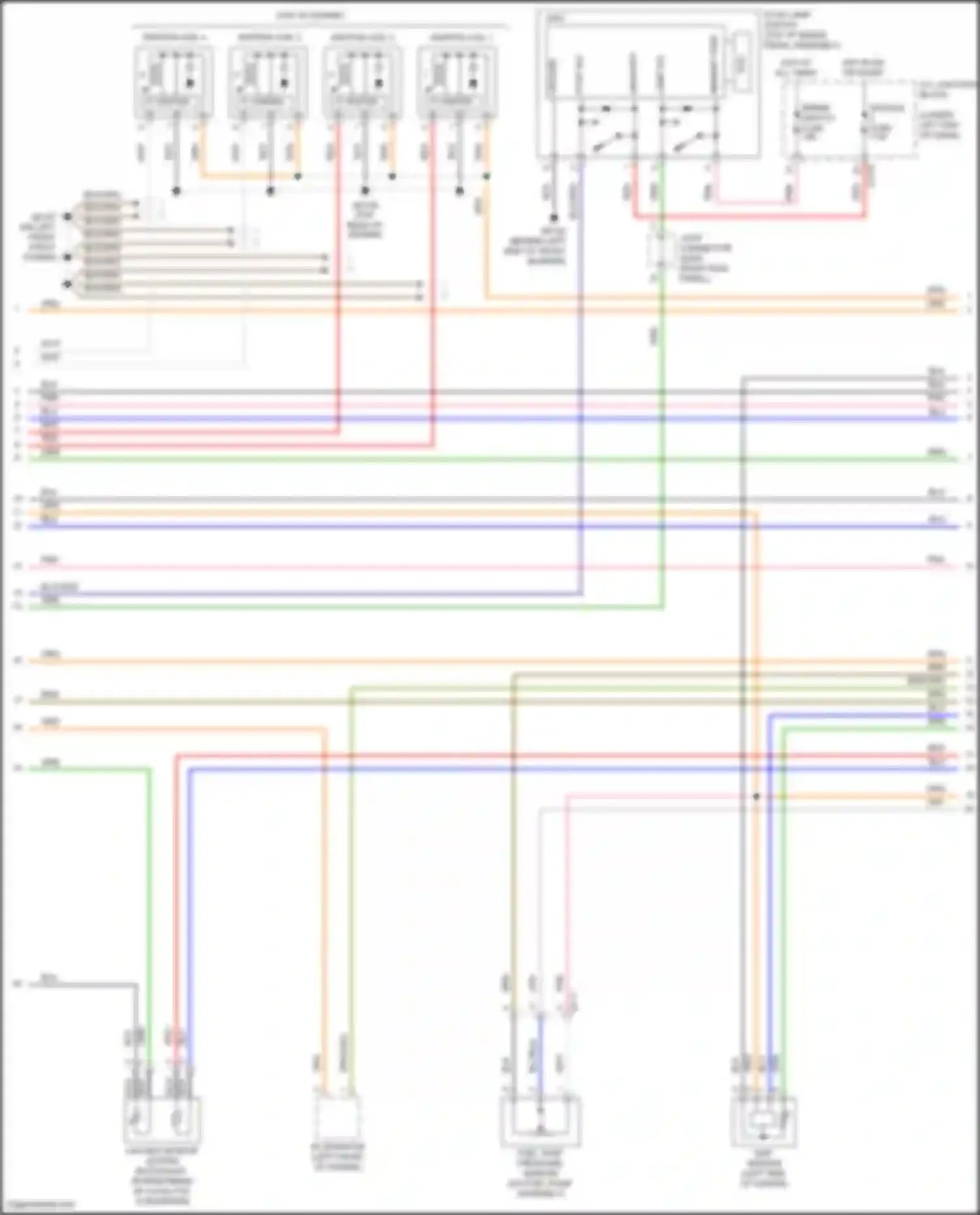Wiring diagram map sensor for Kia K3 II facelift (2021-2024)