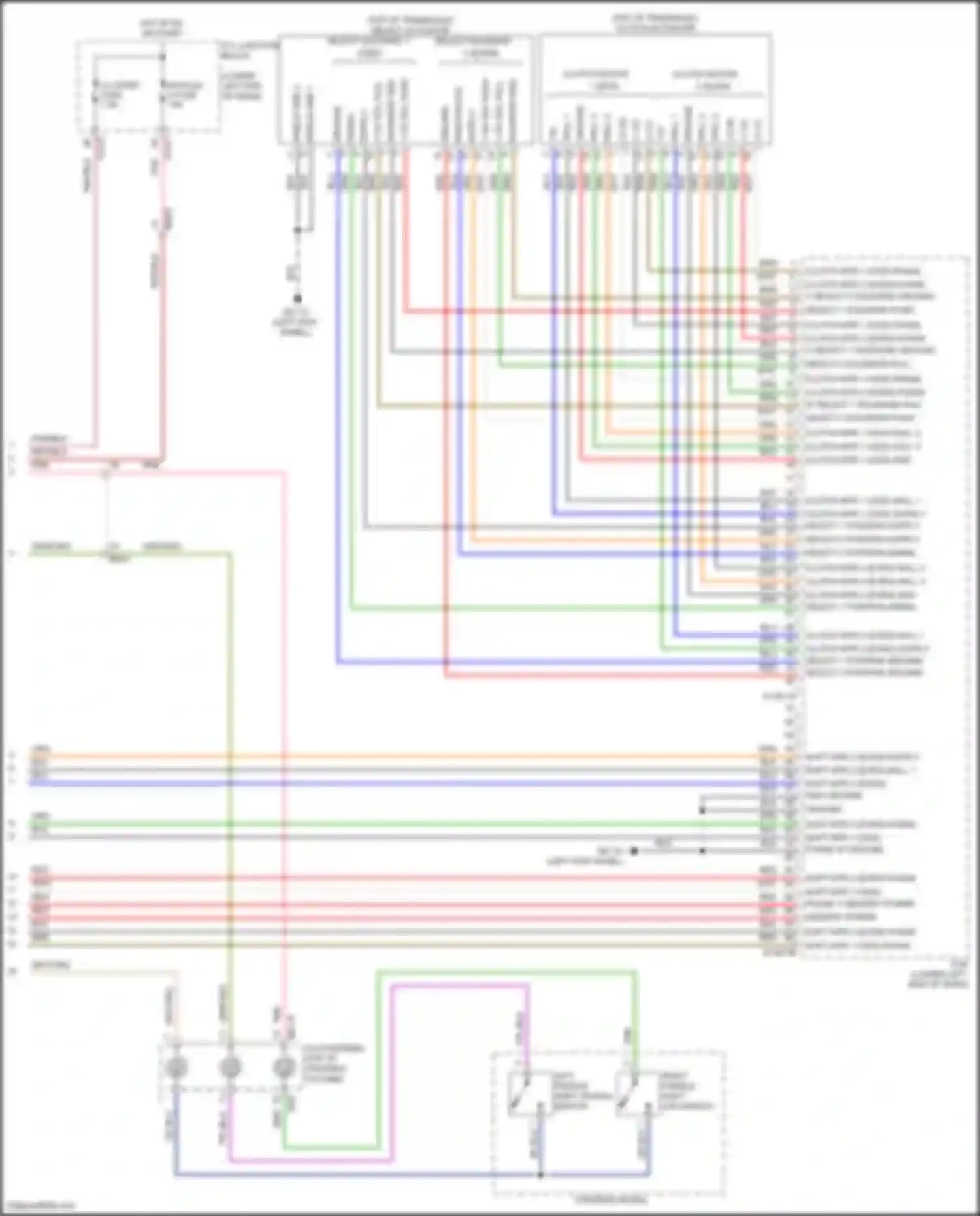 Wiring diagram select 2 position signal for Kia K3 II facelift (2021-2024)