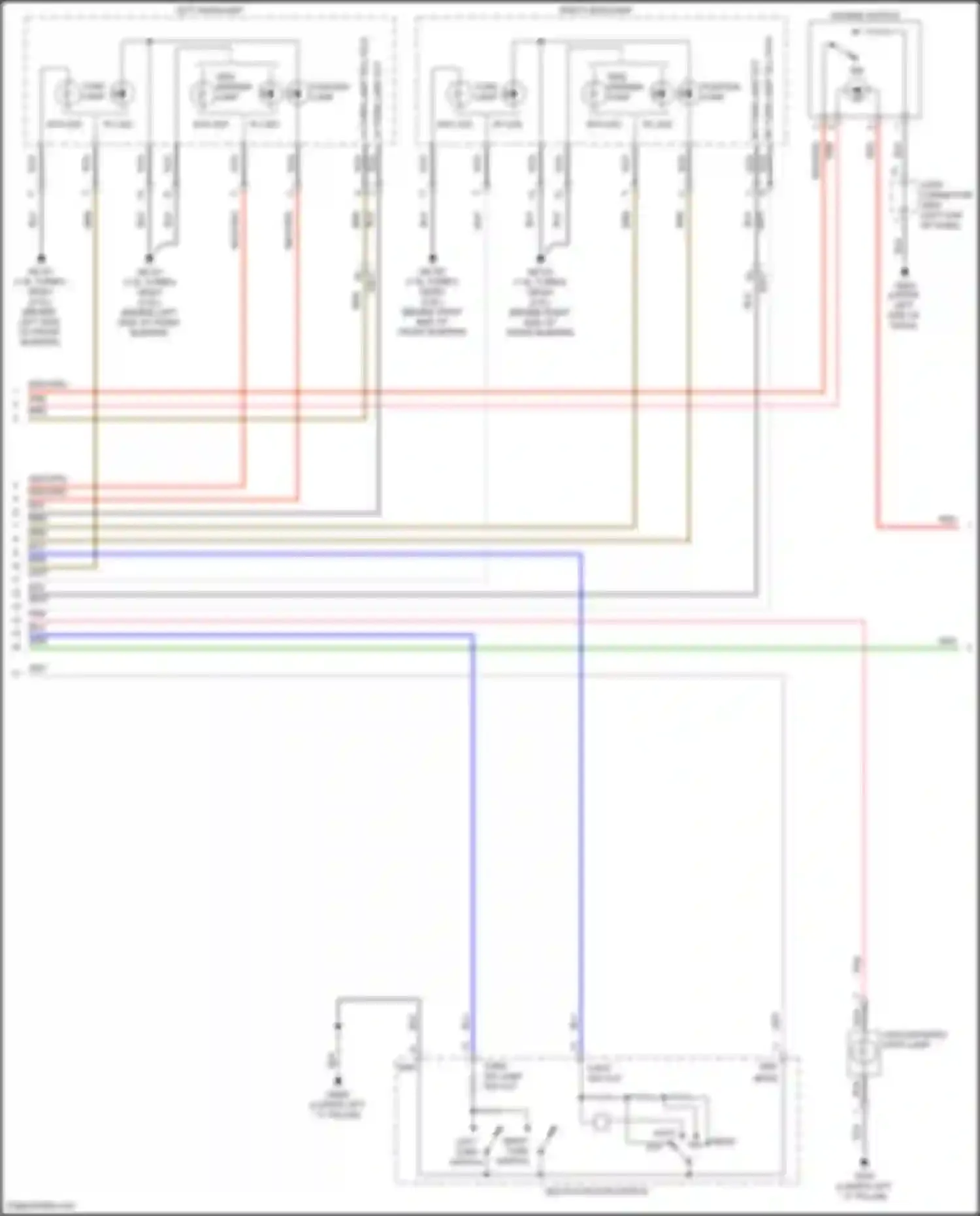 Wiring diagram turn lamp for Kia K3 II facelift (2021-2024) (2 of 5)