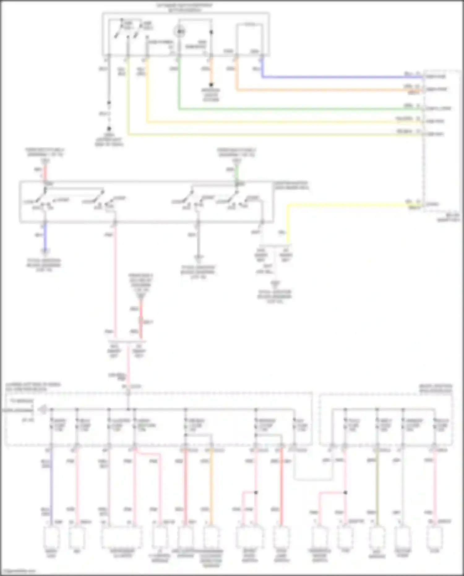 Wiring diagram sensor 4 fuse for Kia K3 II facelift (2021-2024)