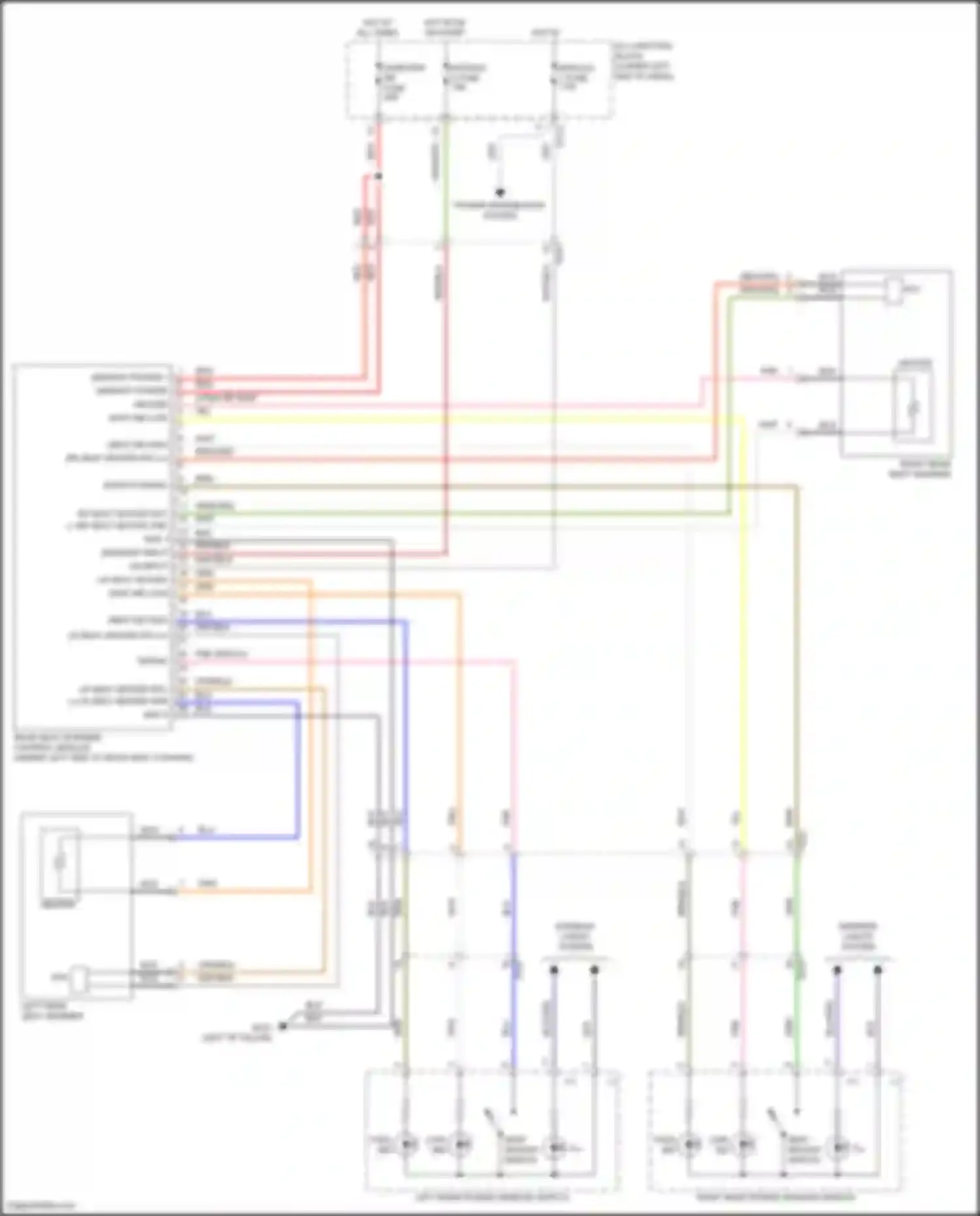 Wiring diagram module 5 fuse for Kia K3 II facelift (2021-2024)