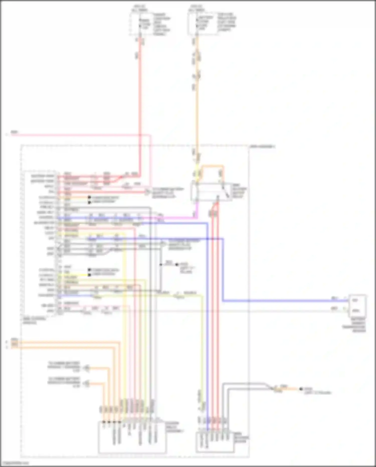 K5 Kia I facelift (2013-2015): Wiring diagram engine performance 2.4l hybrid, hybrid control circuit (2 of 6)