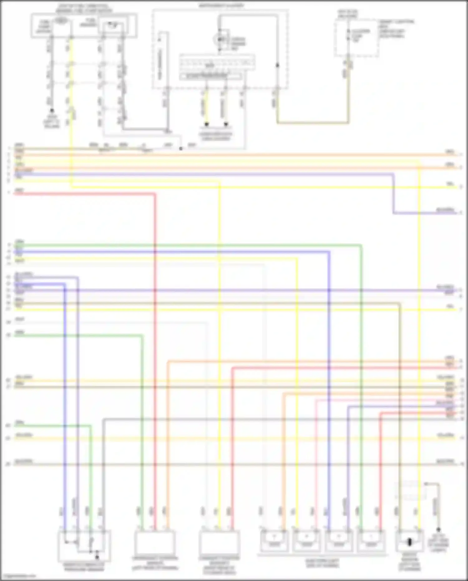 K5 Kia I facelift (2013-2015): Wiring diagram engine performance 2.4l hybrid, mfi control circuit (2 of 5)