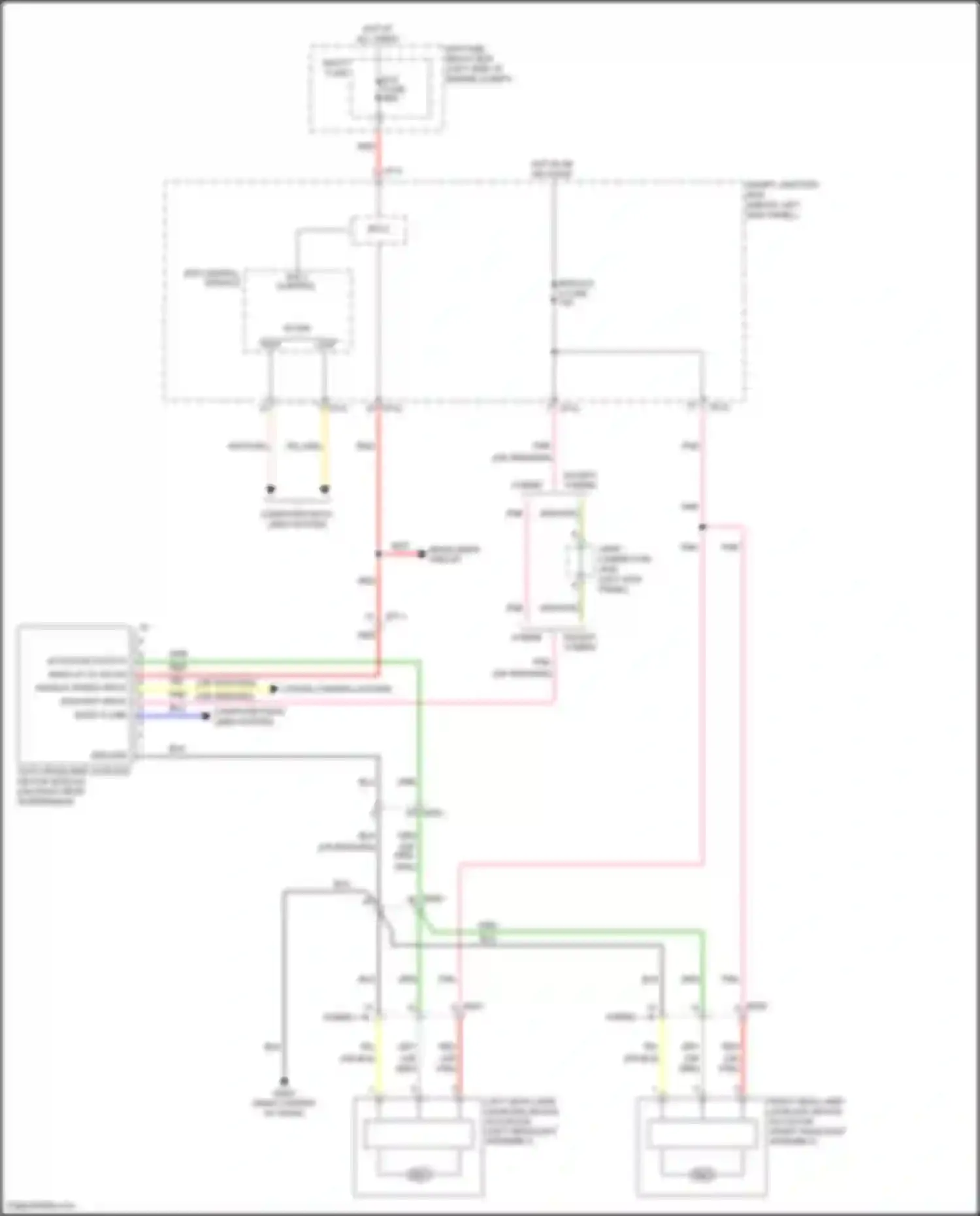 K5 Kia I facelift (2013-2015): Auto headlamps leveling system (ahls) circuit