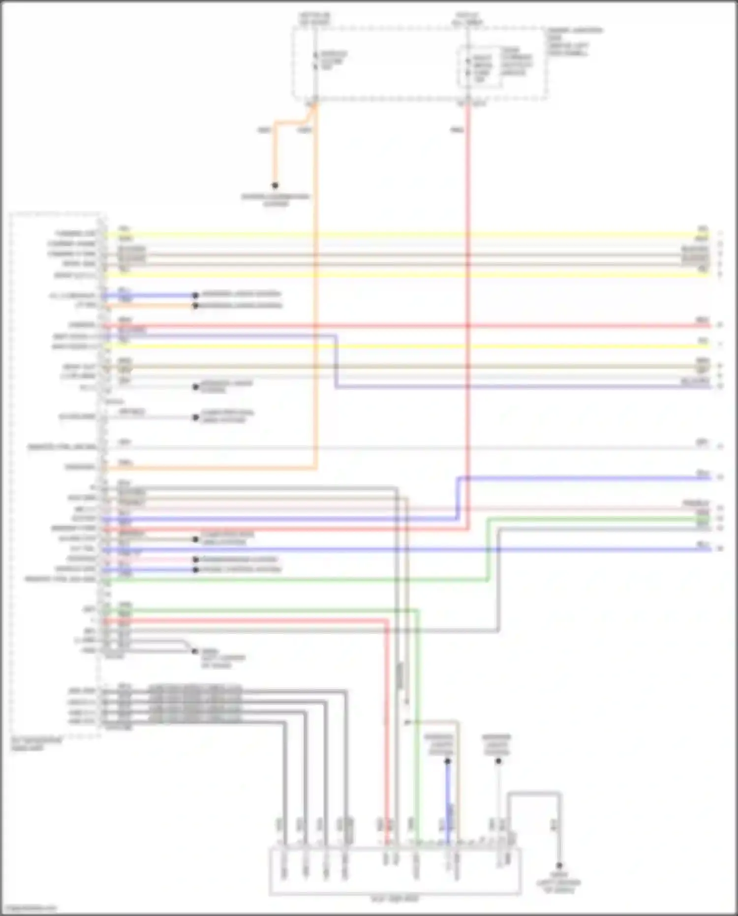 K5 Kia I facelift (2013-2015): Navigation circuit, version 3.0 w/ amplifier (1 of 4)
